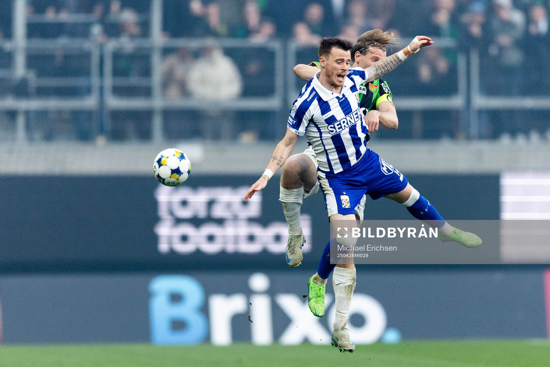 IFK Göteborgs Tobias Heintz och GAIS August Wängberg