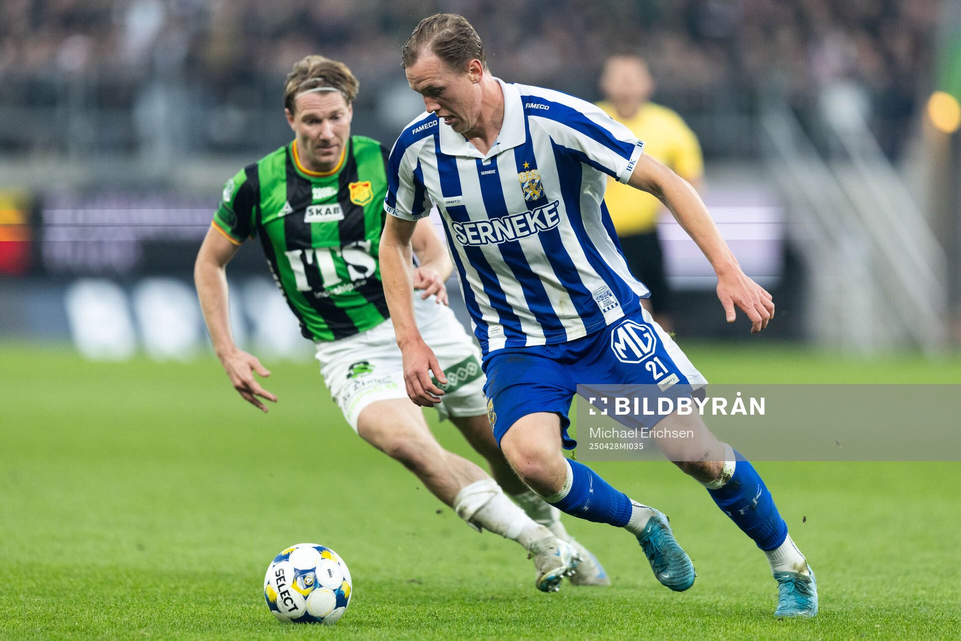 GAIS August Wängberg och IFK Göteborgs Adam Carlén