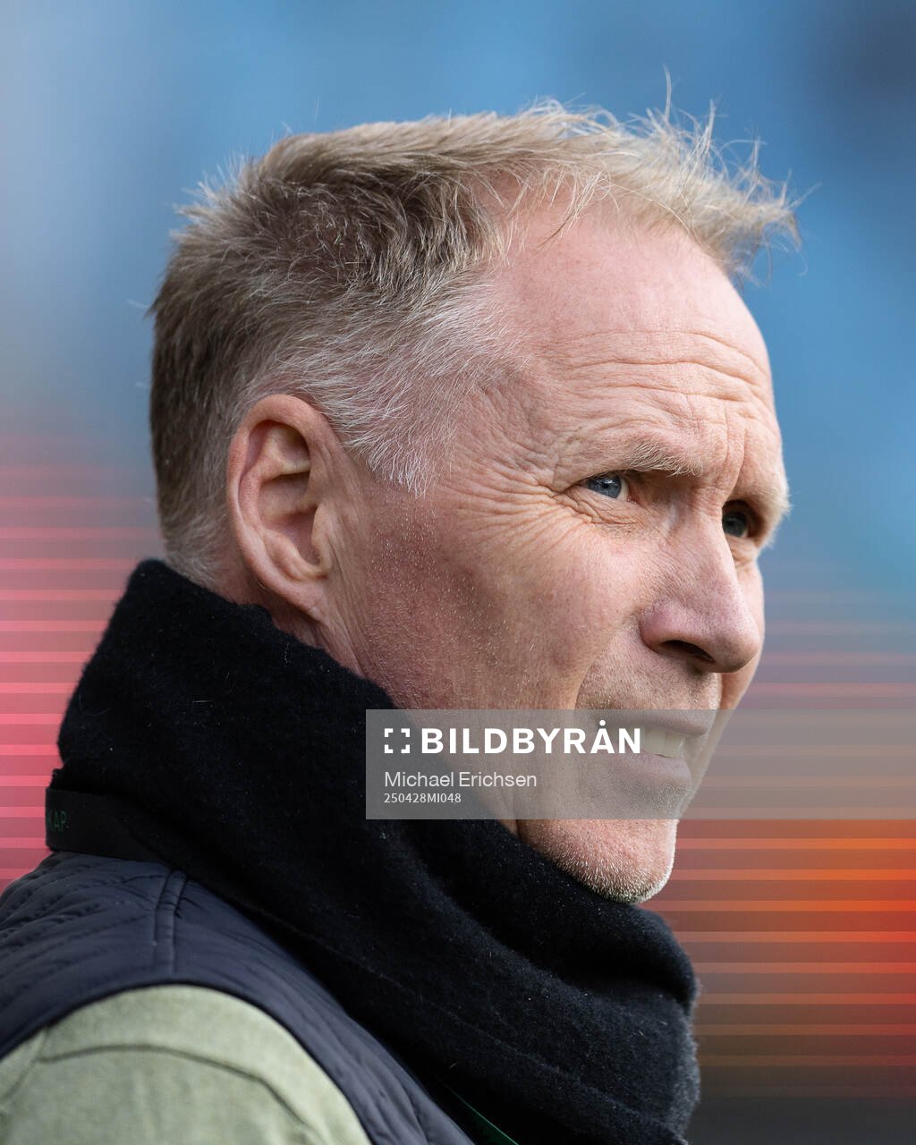 GAIS tekniske direktör Magnus Sköldmark inför fotbollsmatchen i Allsvenskan mellan IFK Göteborg och GAIS den 28 april 2025 i Göteborg. 