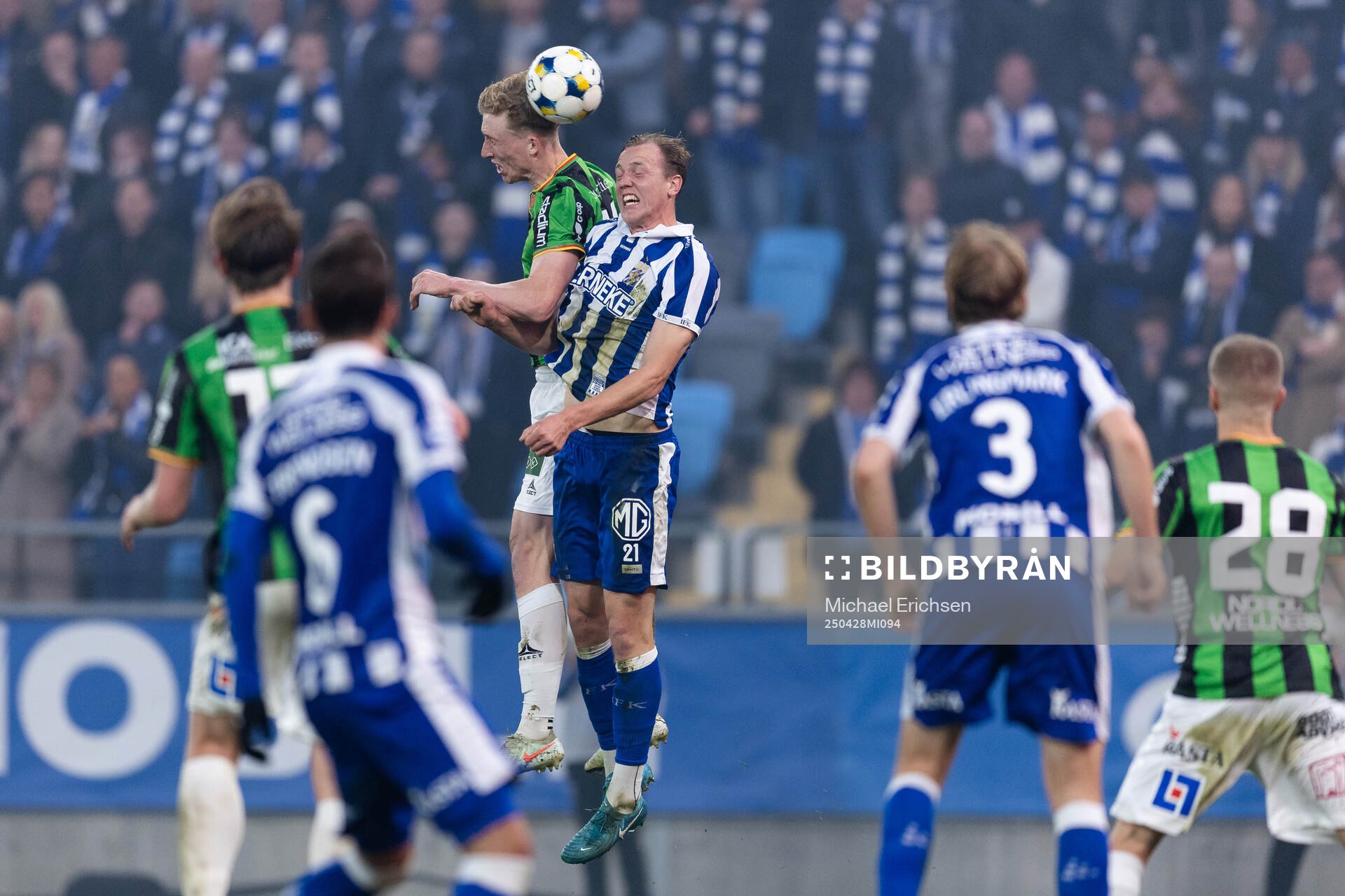 GAIS Filip Beckman och IFK Göteborgs Adam Carlén