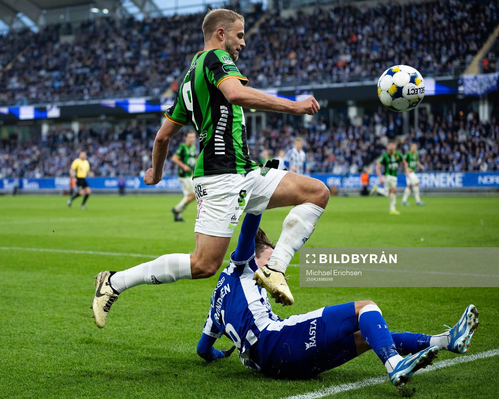 GAIS Gustav Lundgren och IFK Göteborgs Anders Trondsen