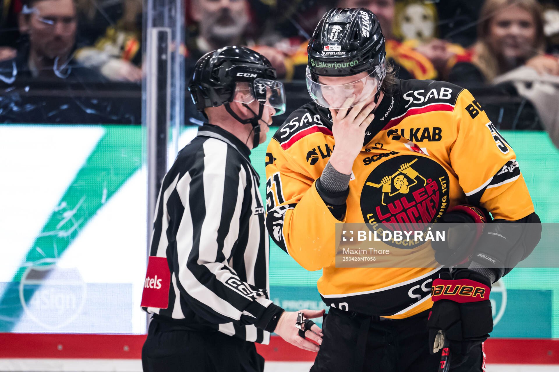 Luleås Markus Nurmi har ont