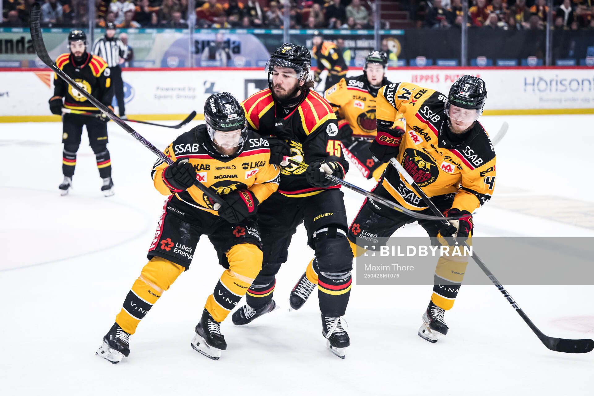 Luleås Einar Emanuelsson och Jonas Berglund mot Brynäs