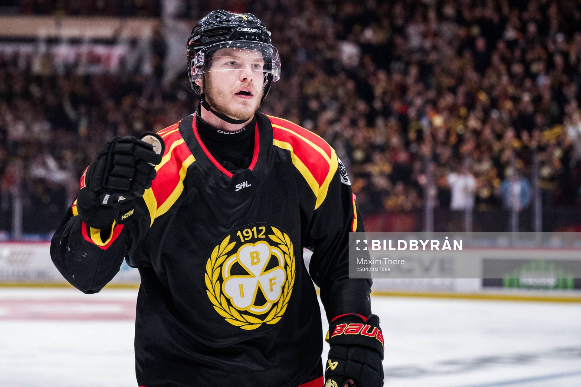Brynäs Victor Söderström jublar