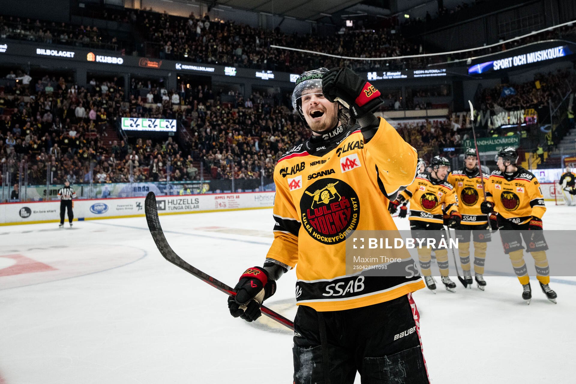 Luleås Markus Nurmi jublar