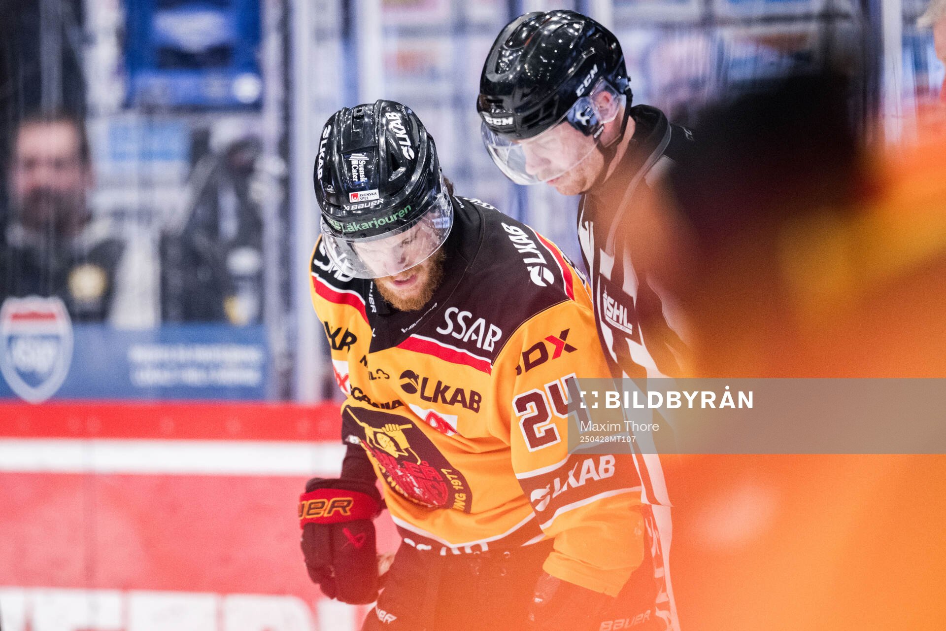 Luleås Brendan Shinnimin har ont