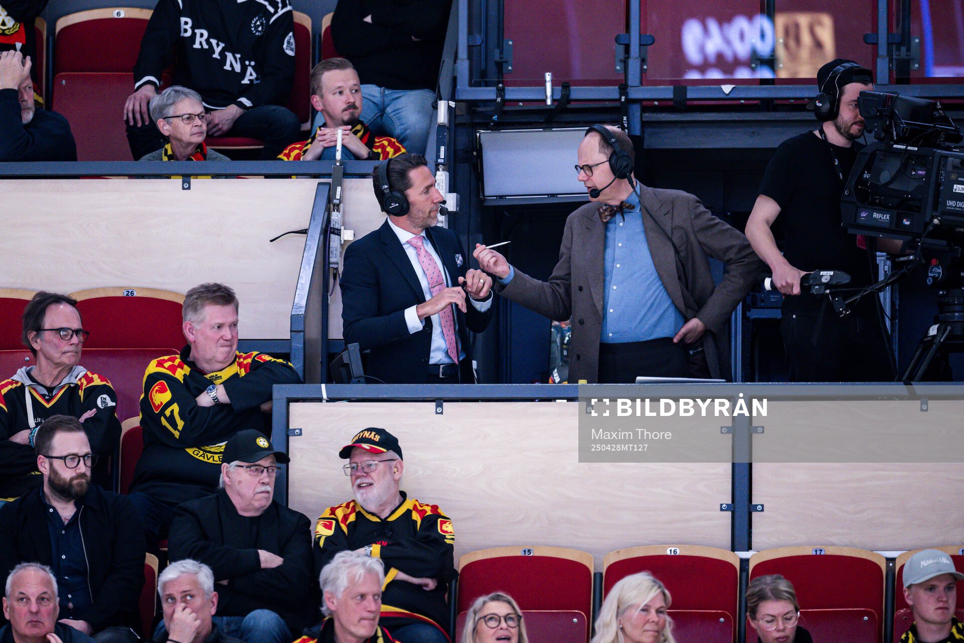 Joel Lundqvist och Lasse Granqvist från TV4