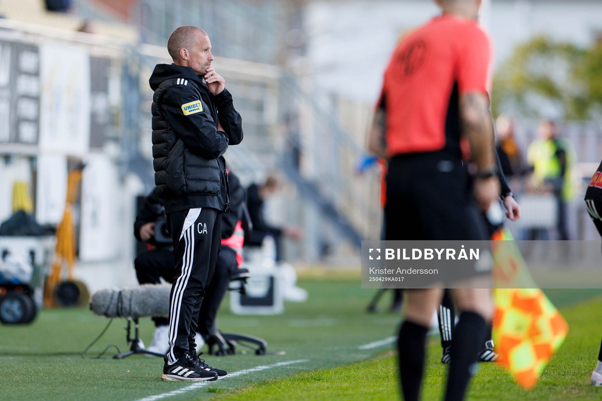 Falkenbergs tränare Christoffer Andersson