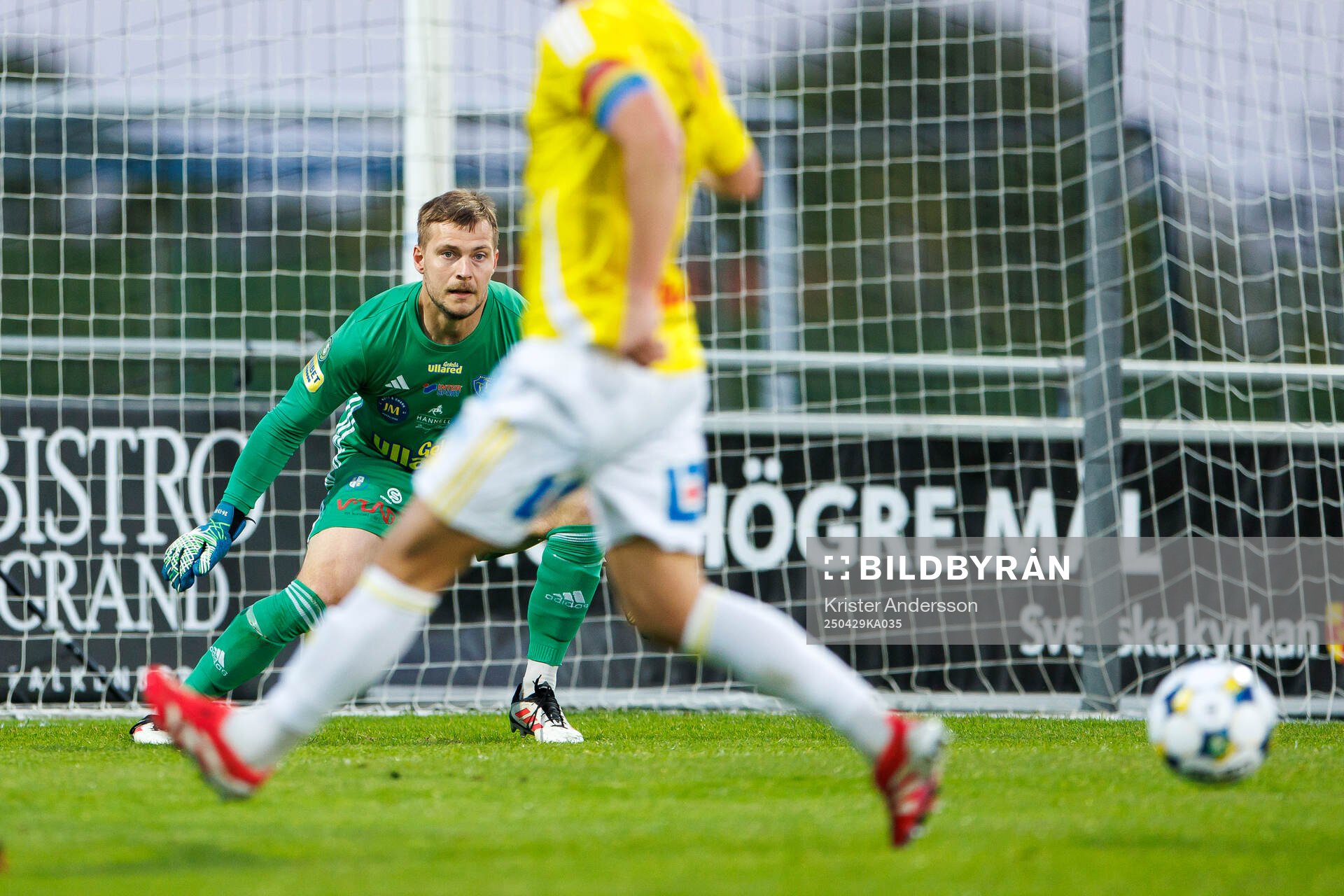 Falkenbergs målvakt Anton Andersson
