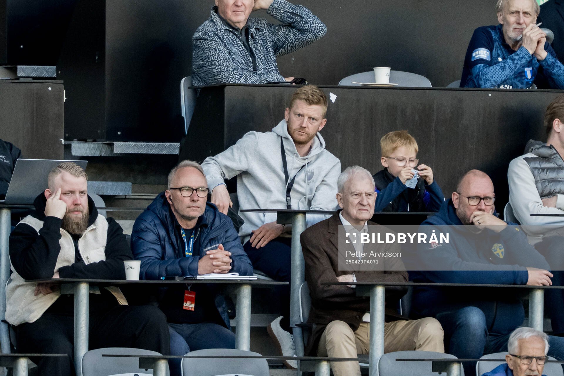 Malmö FFs Anders Christiansen på läktarplats
