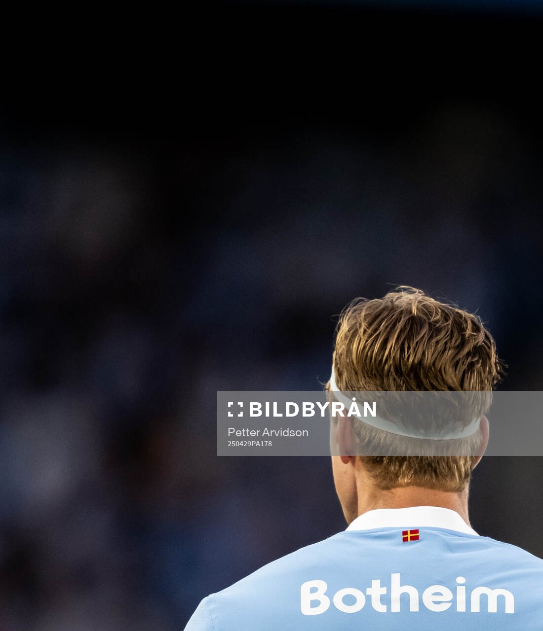 Malmö FFs Erik Botheim under fotbollsmatchen i Allsvenskan mellan Malmö FF och Öster den 29 april 2025 i Malmö. 