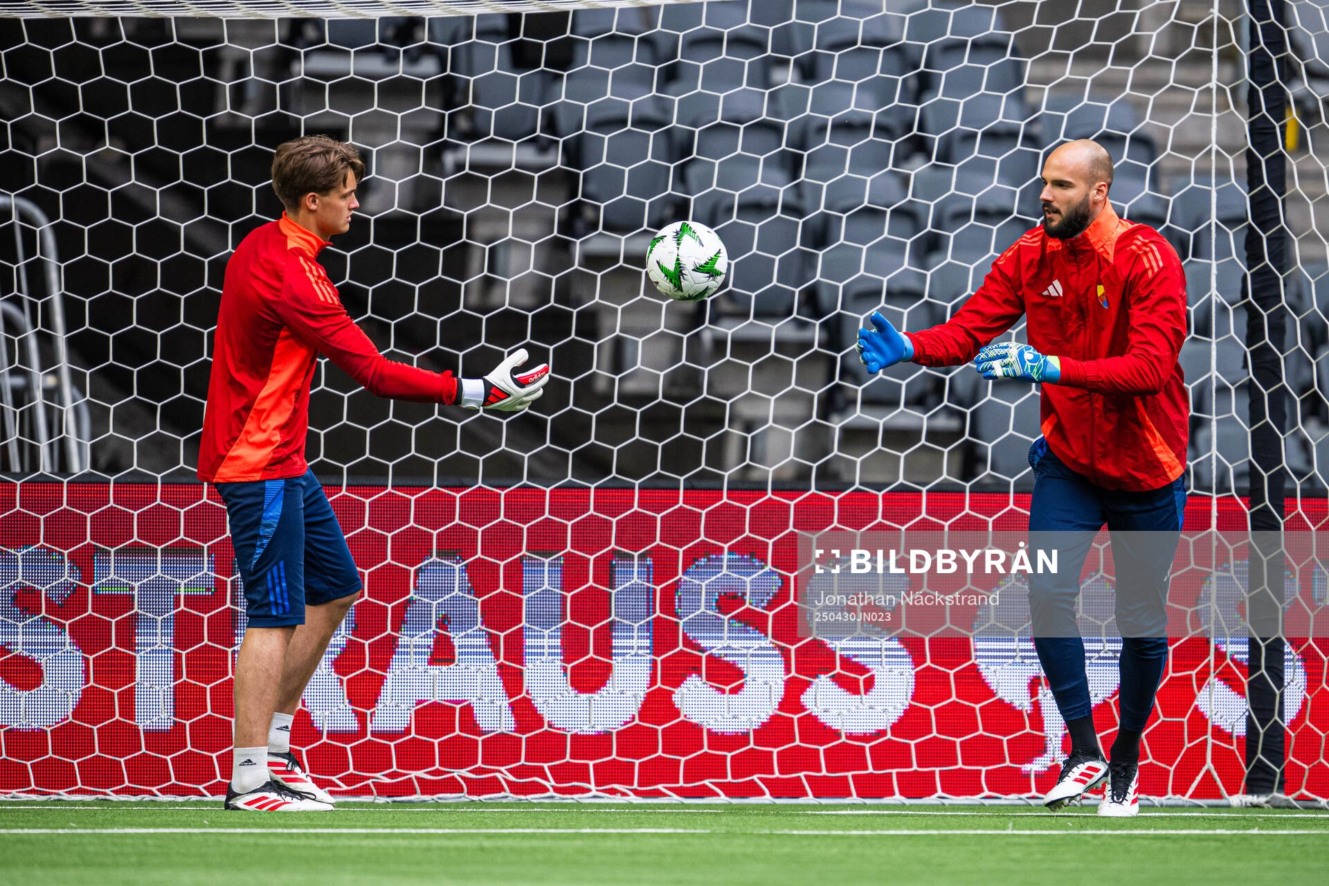 during a training session with Djurgården