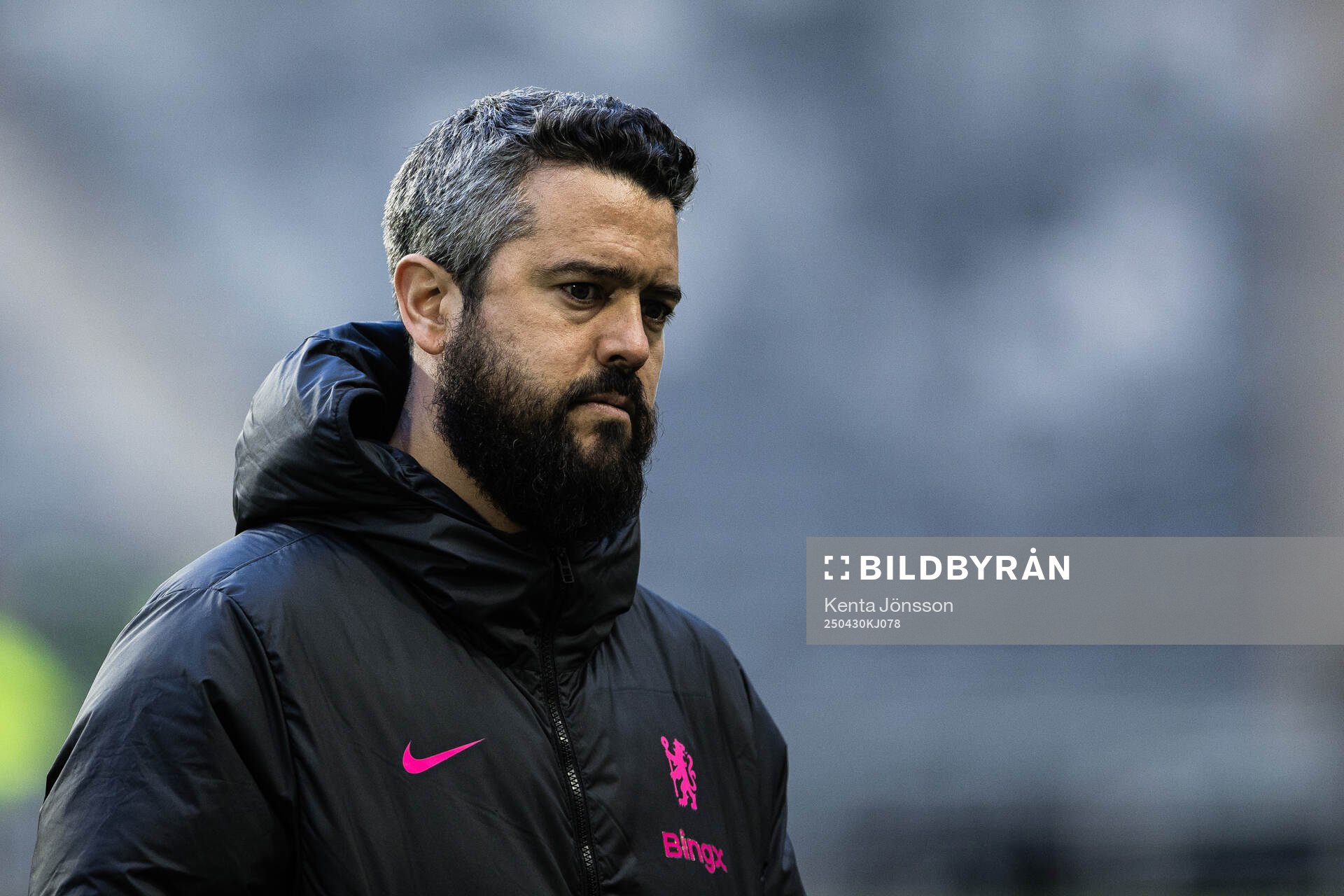 Technical analyst Bernardo Cueva during a training session with Chelsea on April 30, 2025 in Stockholm. 