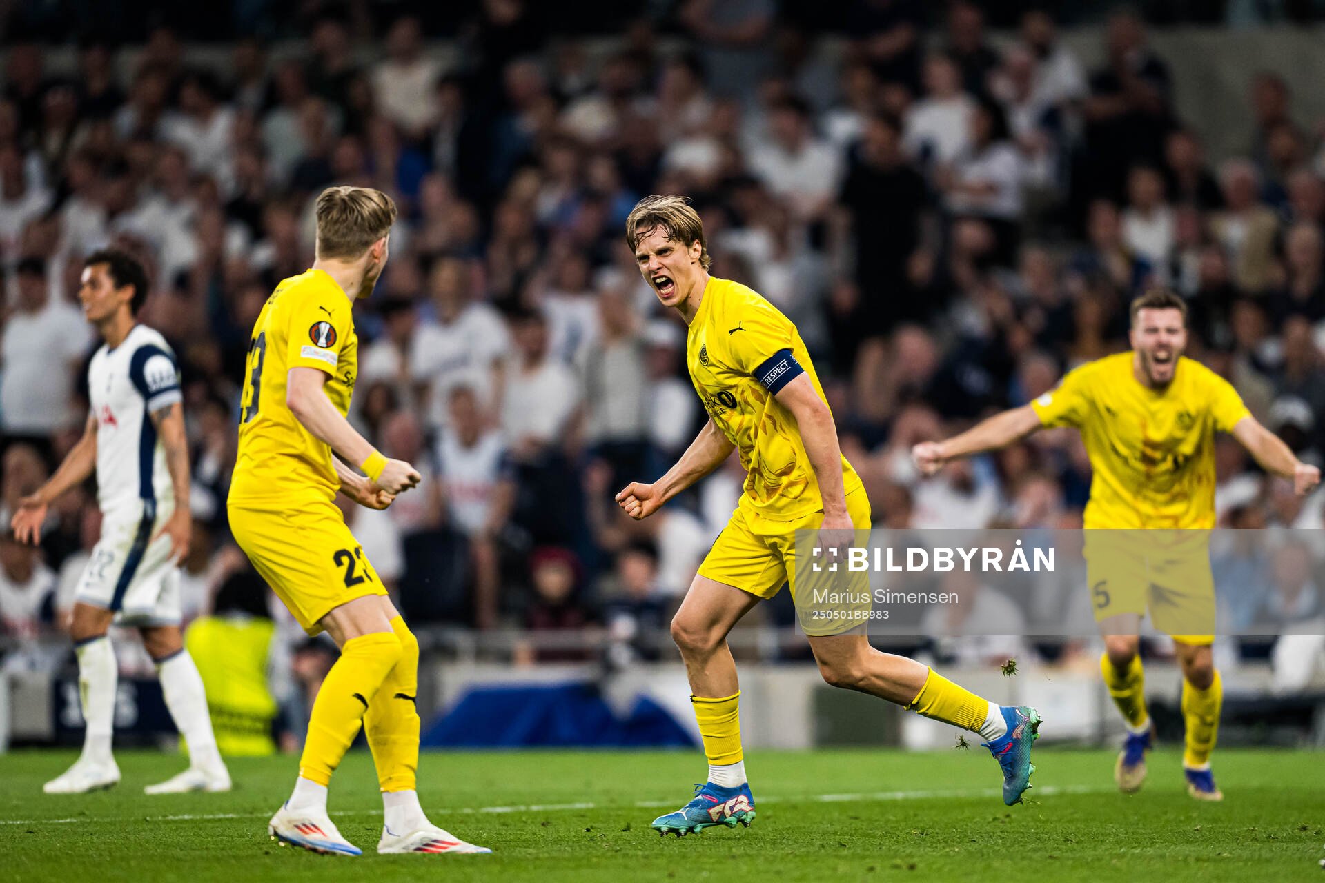 Ulrik Saltnes of Bodø/Glimt celebrates