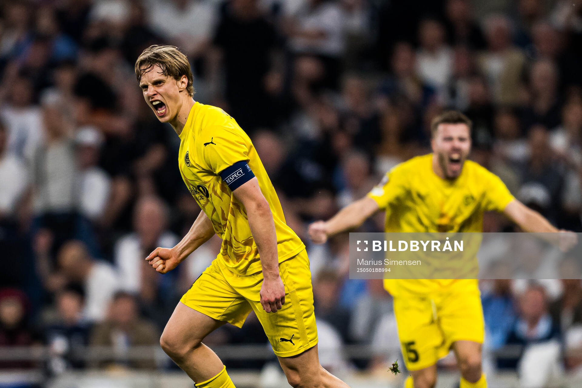 Ulrik Saltnes of Bodø/Glimt celebrates