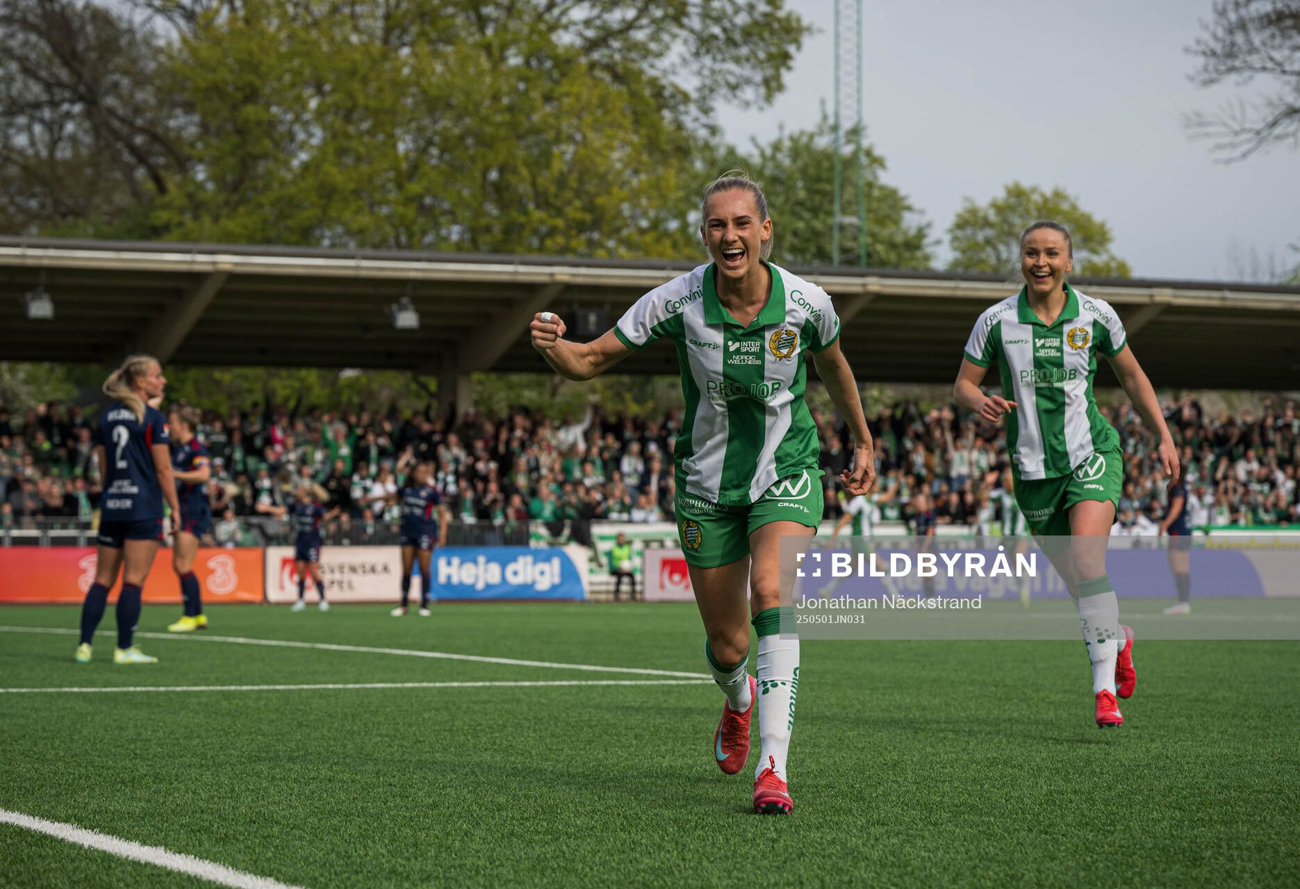 Hammarbys Ellen Wangerheim jublar