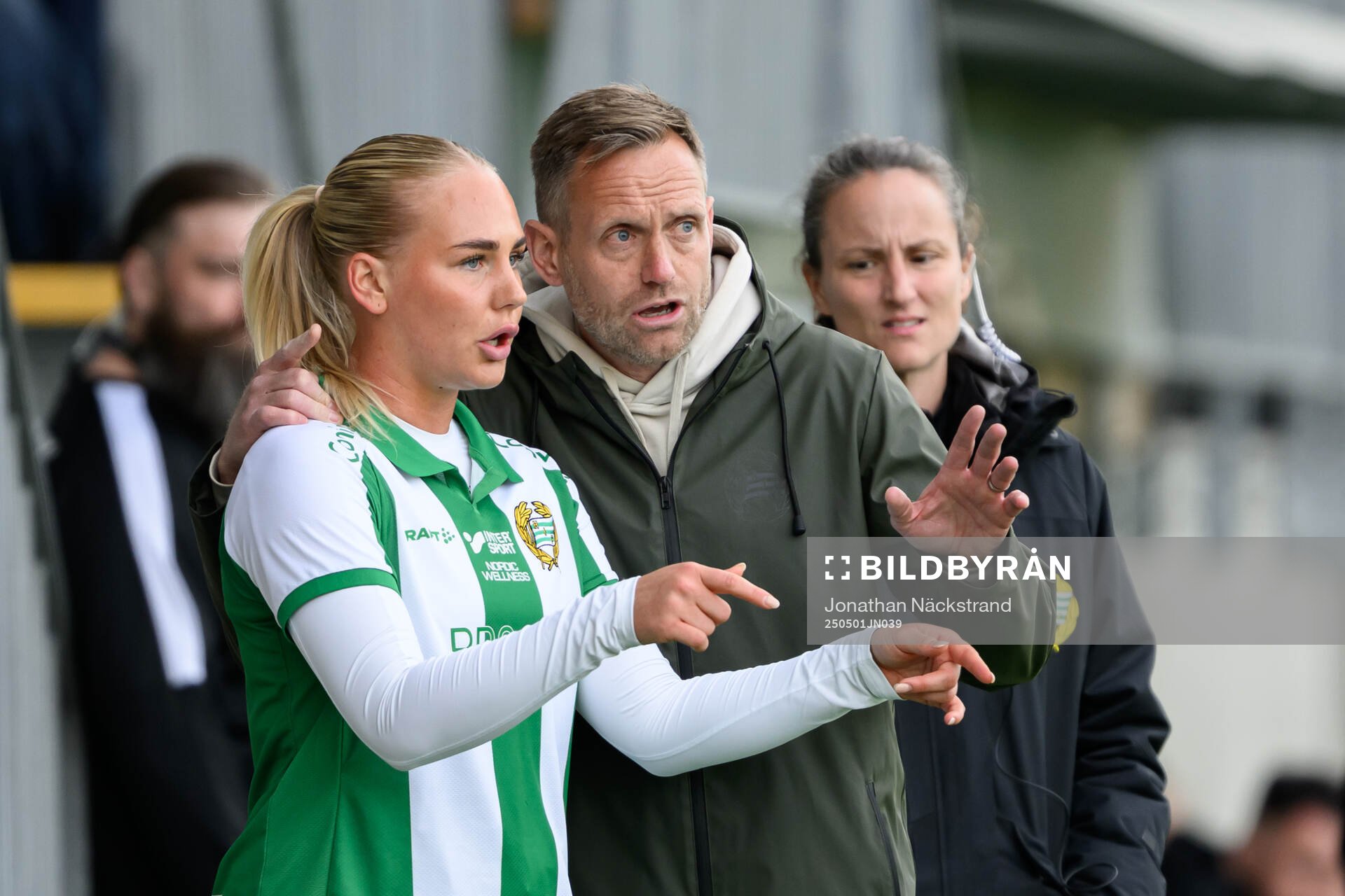 Hammarbys Cathinka Tandberg och tränare Martin Sjögren