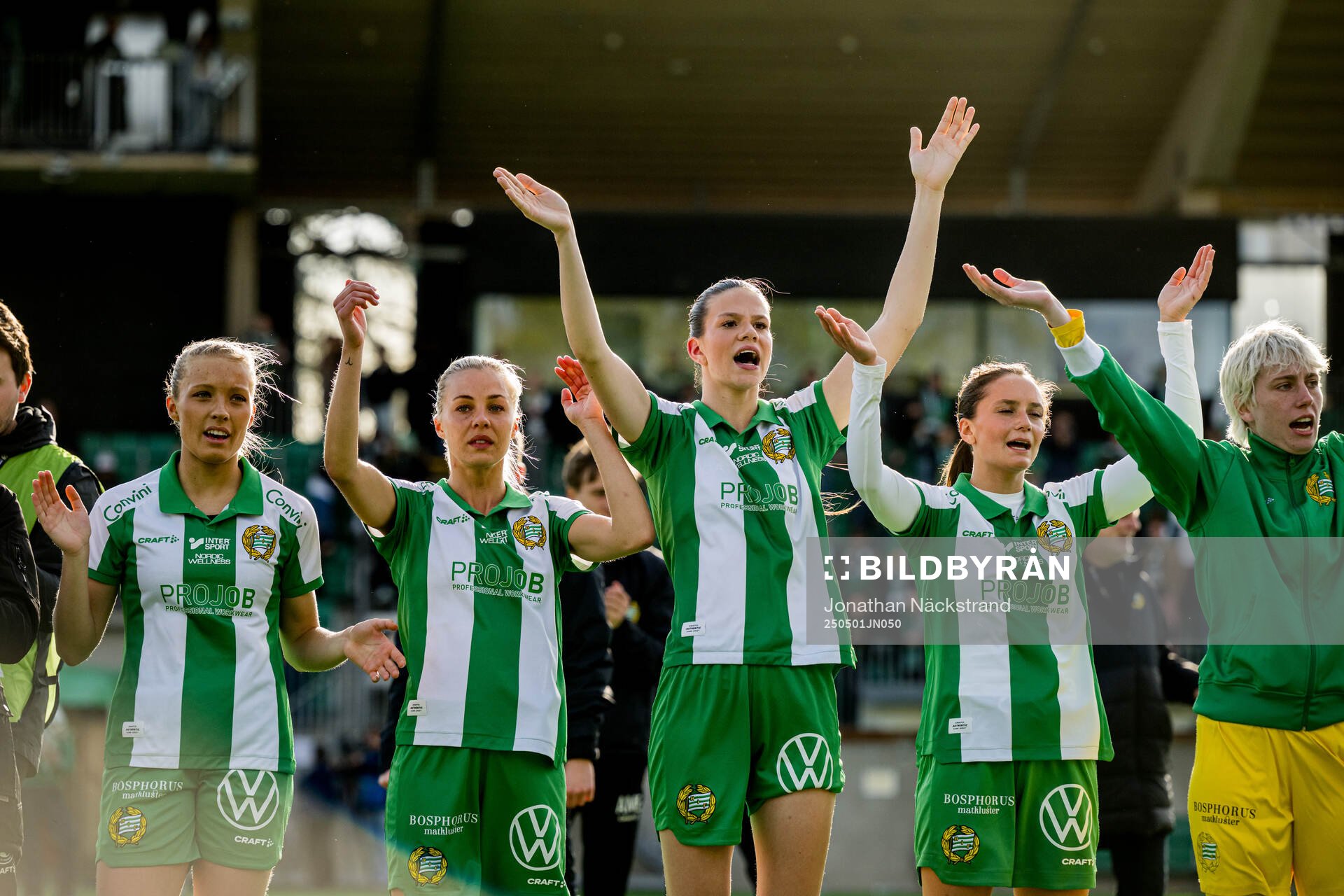 Hammarbys spelare jublar