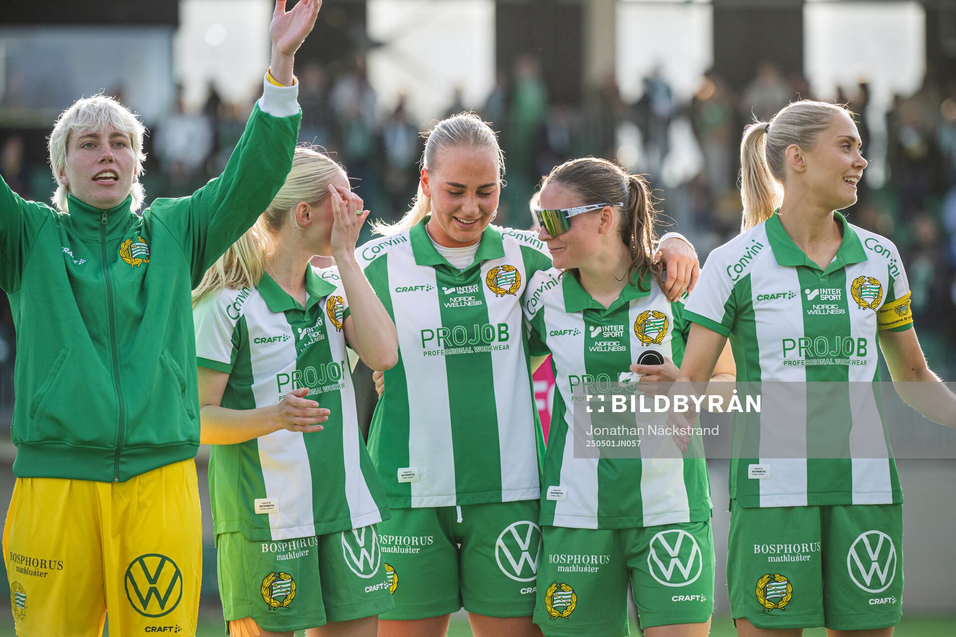 Hammarbys spelare jublar
