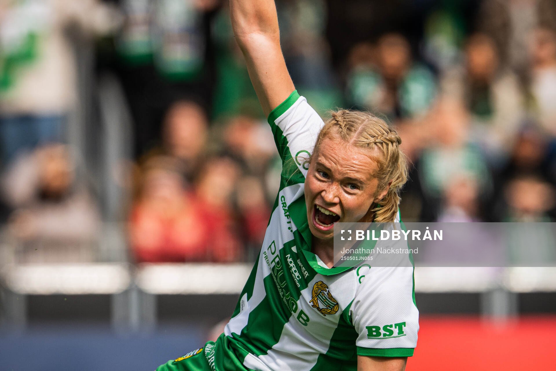 Hammarbys Julie Blakstad jublar