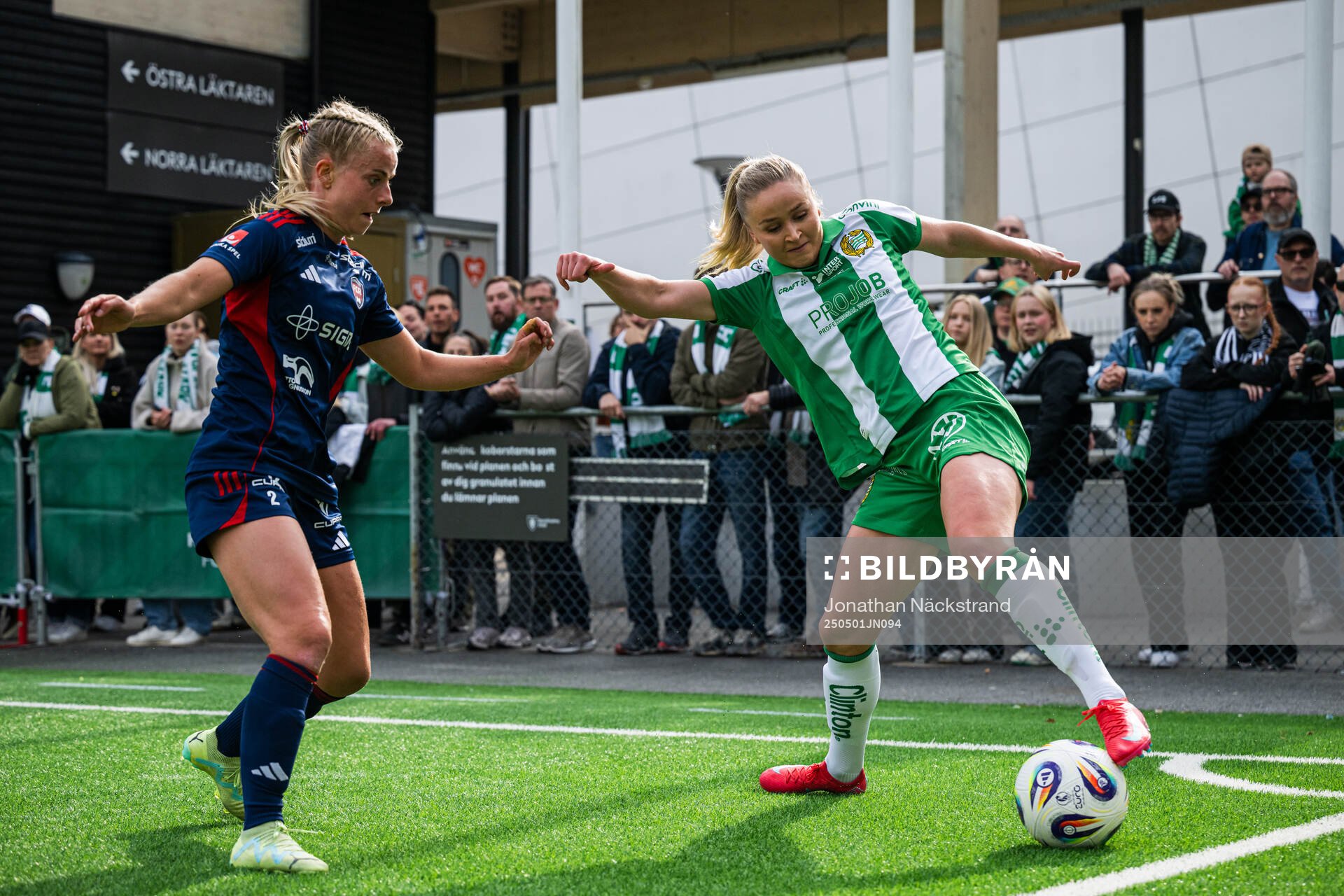 Rosengårds Emilie Woldvik och Hammarbys Anna Jøsendal