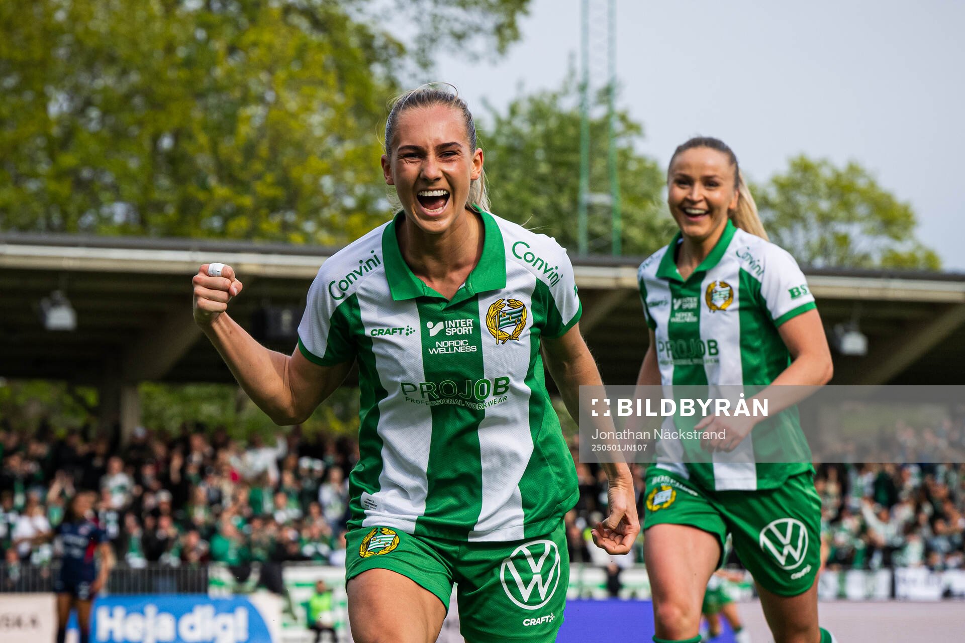 Hammarbys Ellen Wangerheim jublar