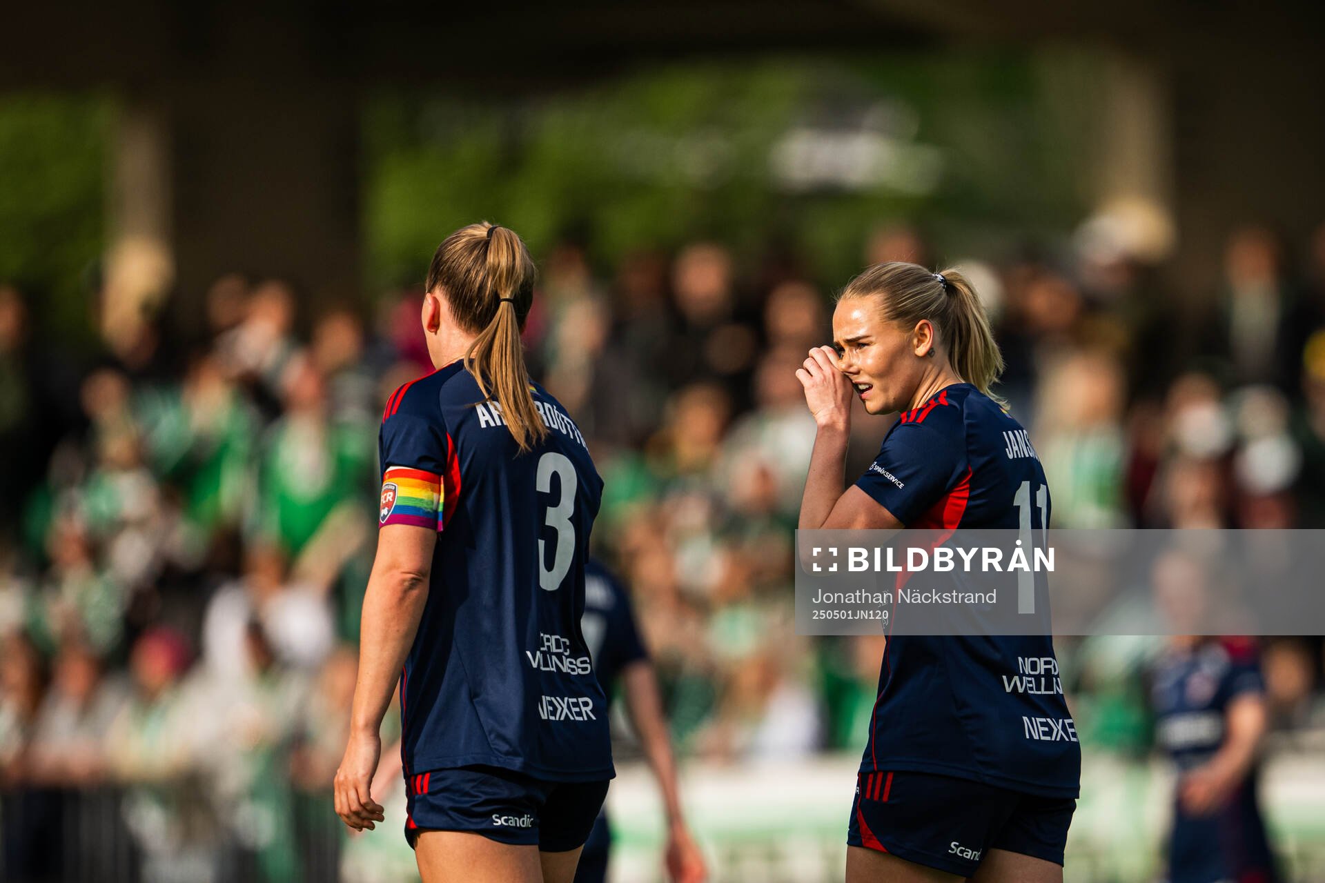 Rosengårds Gudrun Arnardottir och Emma Jansson deppar