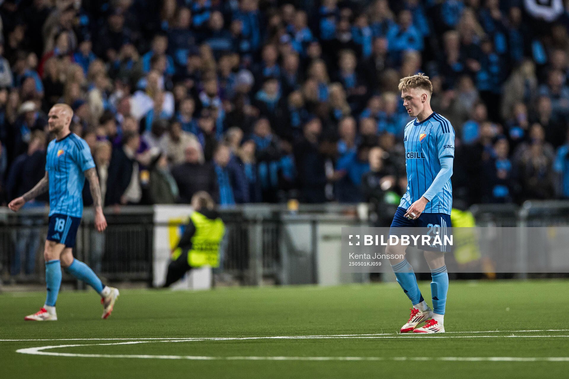 Santeri Haarala of Djurgården looks dejected