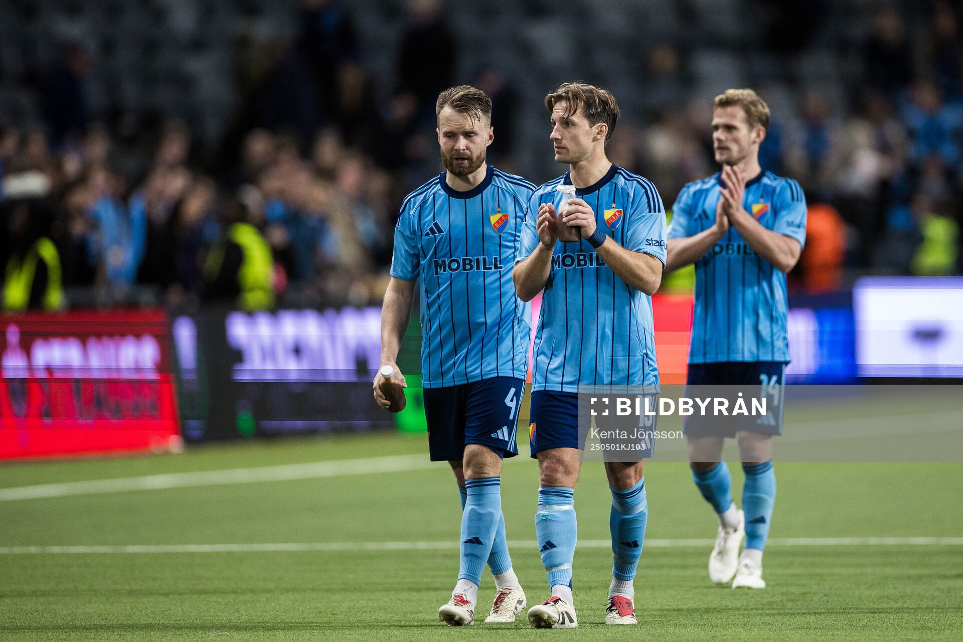 Jacob Une and Daniel Stensson of Djurgården looks dejected