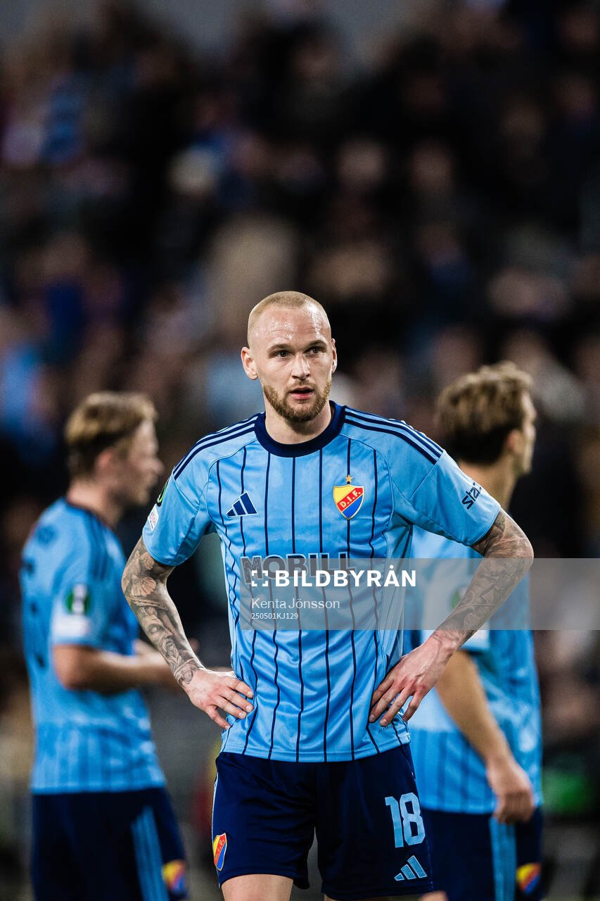 Adam Ståhl of Djurgården looks dejected