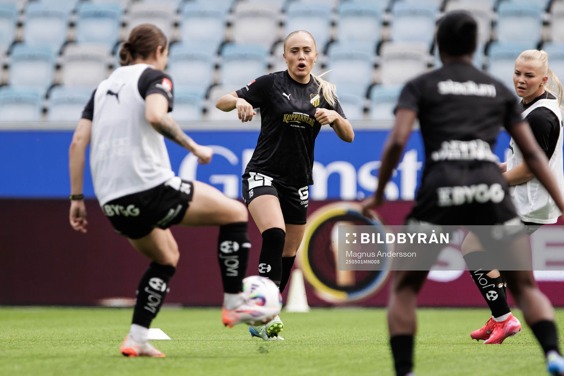 Häckens Alva Selerud inför semifinalen i Svenska Cupen mellan IFK Norrköping och Häcken den 1 maj 2025 i Norrköping.