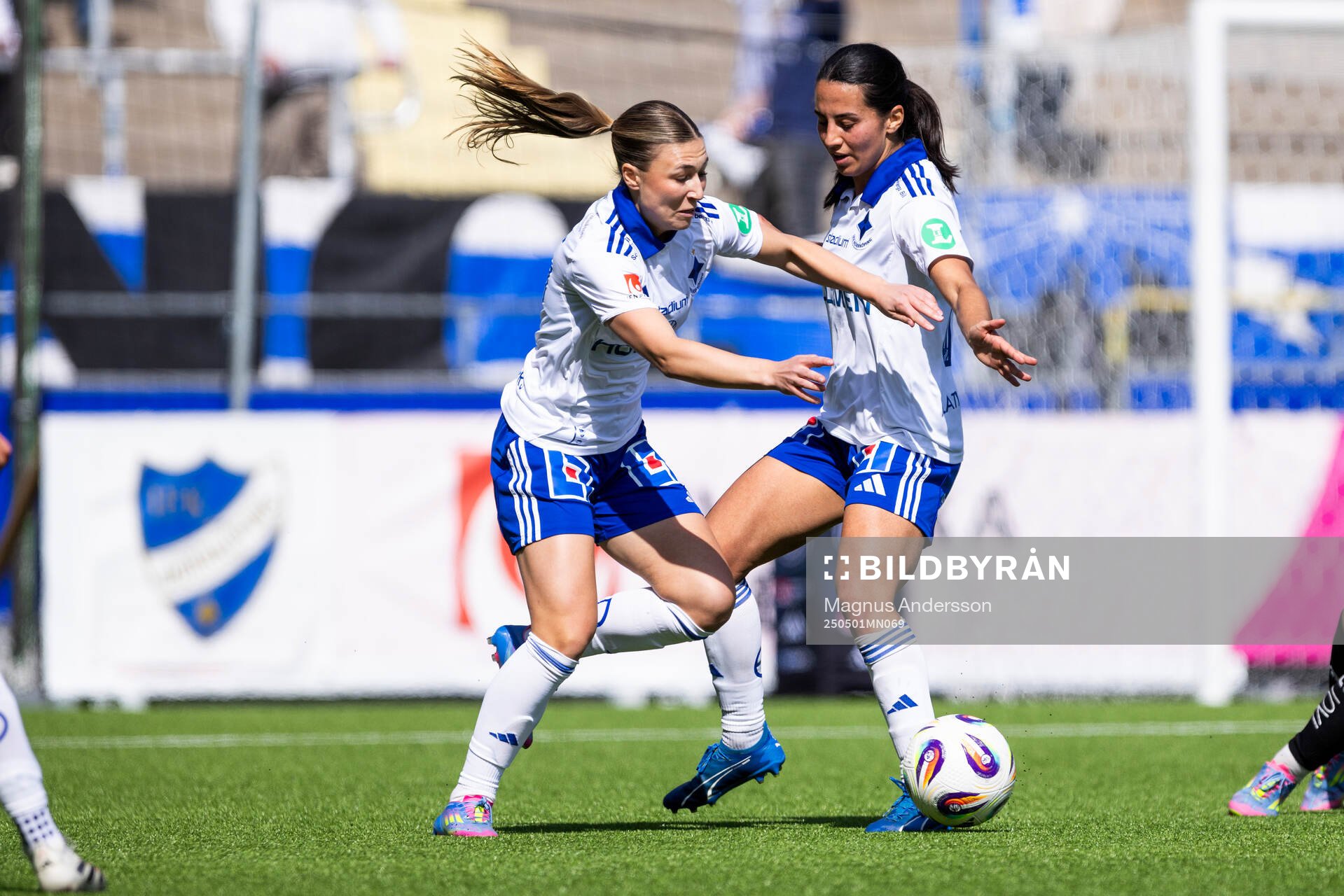 IFK Norrköpings Maja Regnås Valcic och Vesna Milivojevic