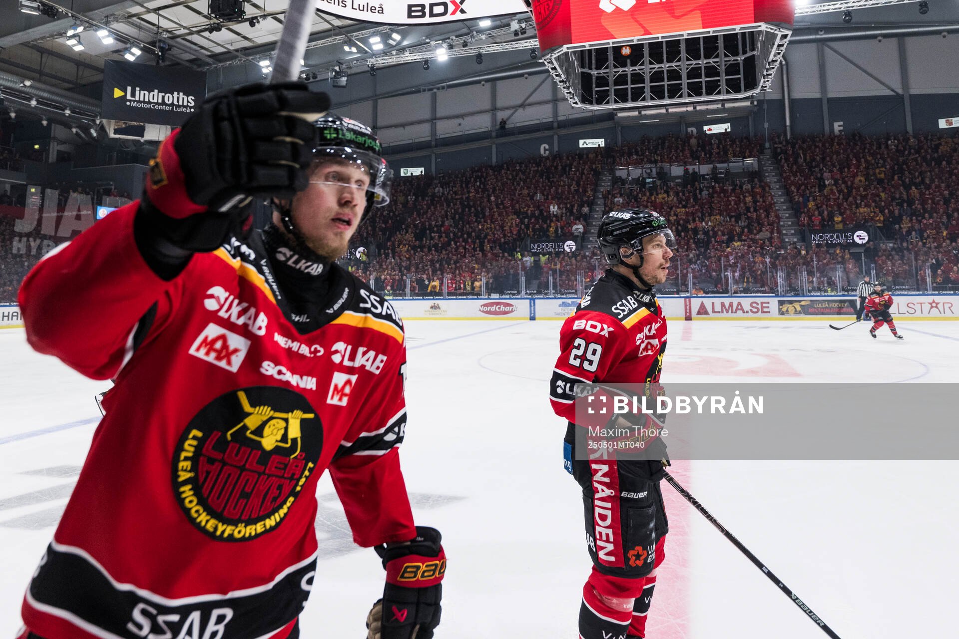 Luleås Jonas Berglund och Erik Gustafsson