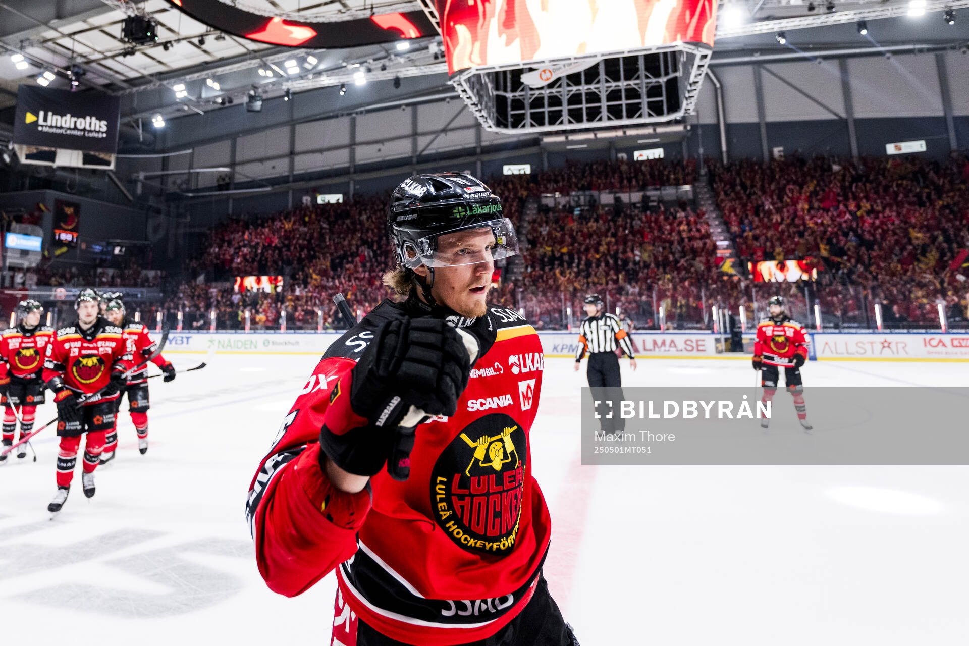 Luleås Marcus Hardegård jublar