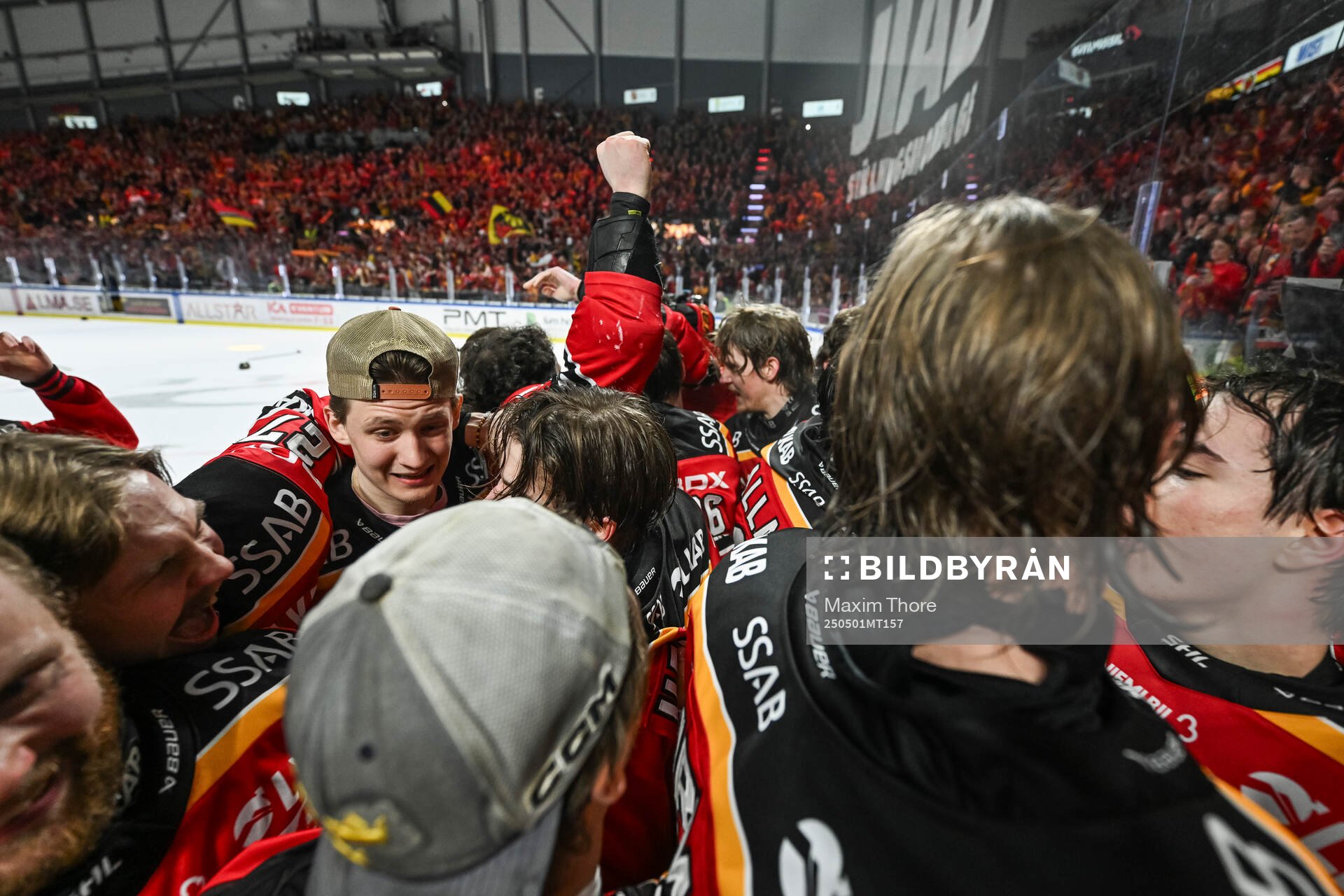 Luleås spelare jublar