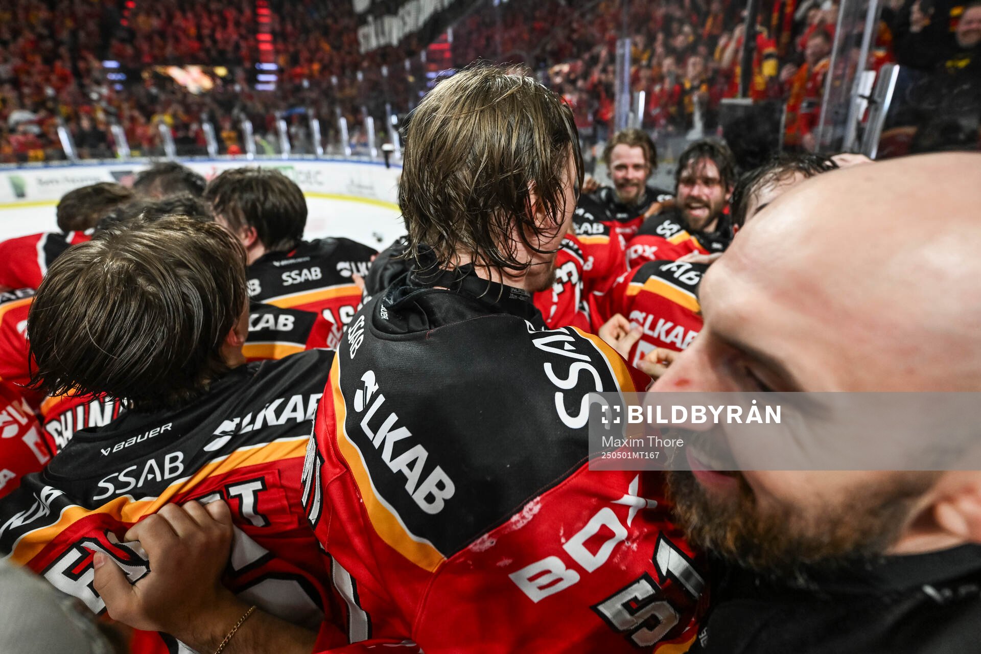 Luleås spelare jublar