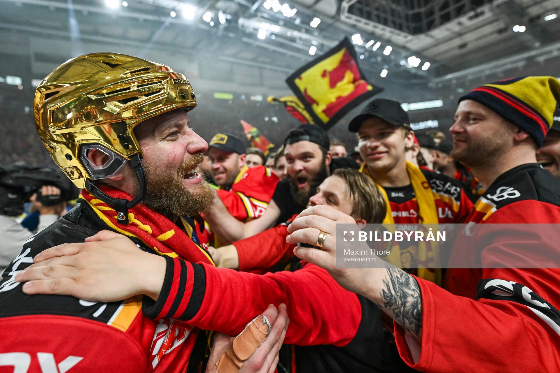 Luleås Linus Omark jublar