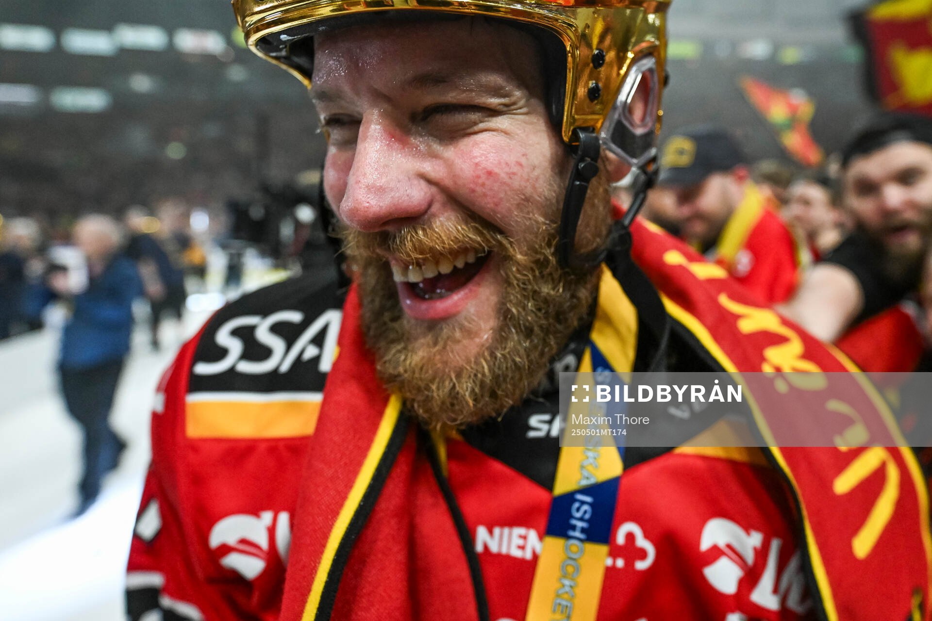 Luleås Linus Omark  jublar