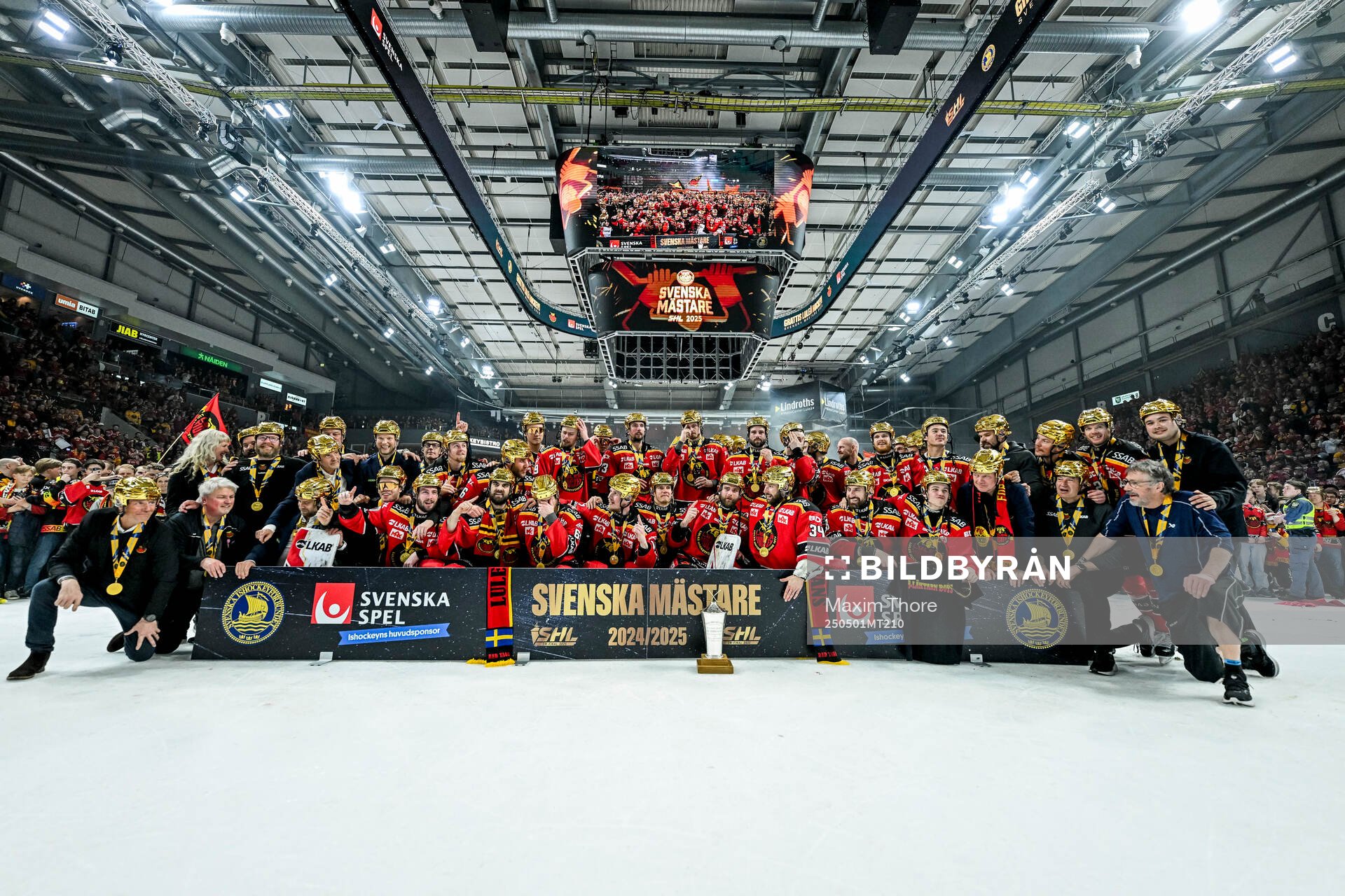 Luleås spelare jublar