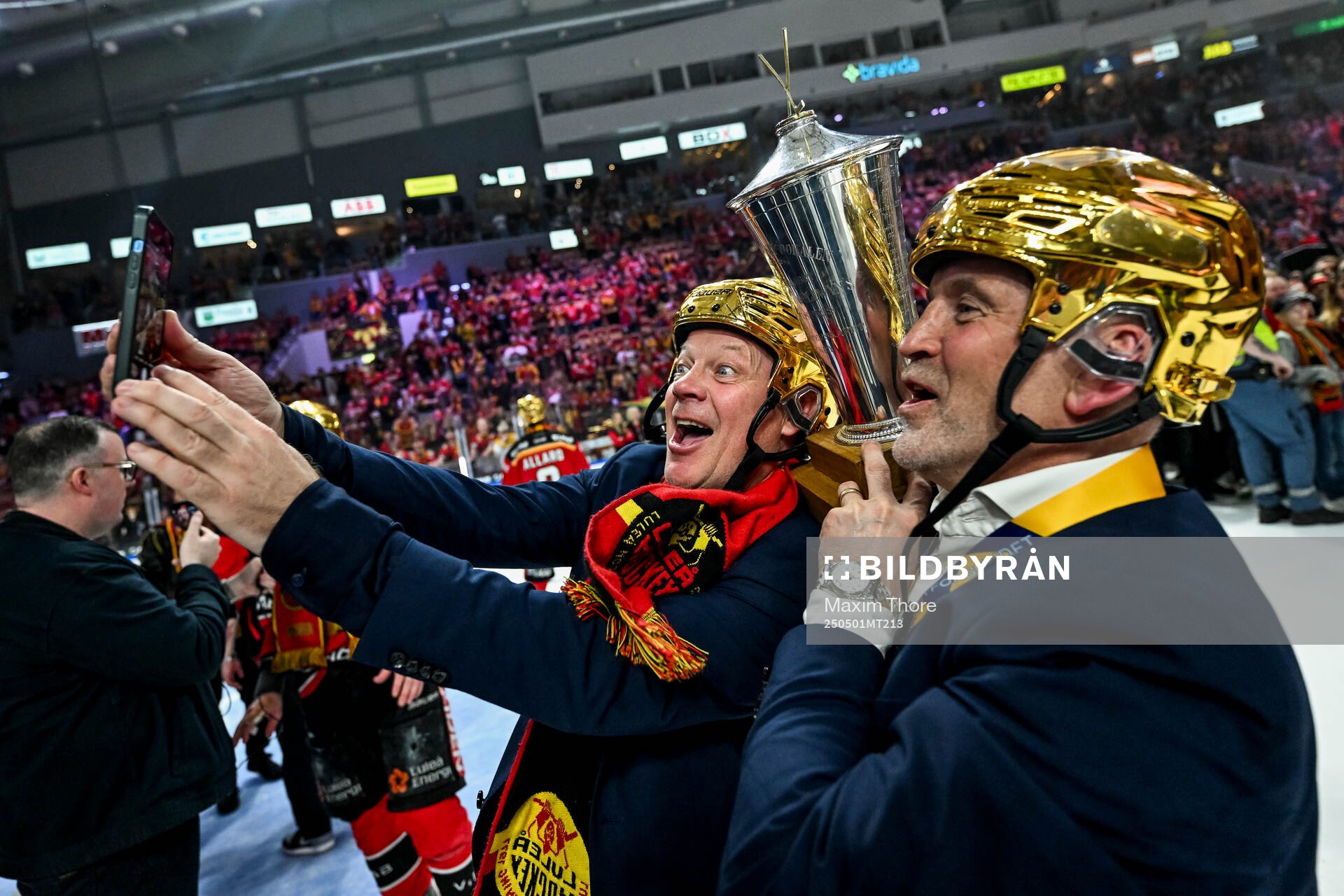 Luleås assisterande tränare Roger Kyrö och tränare