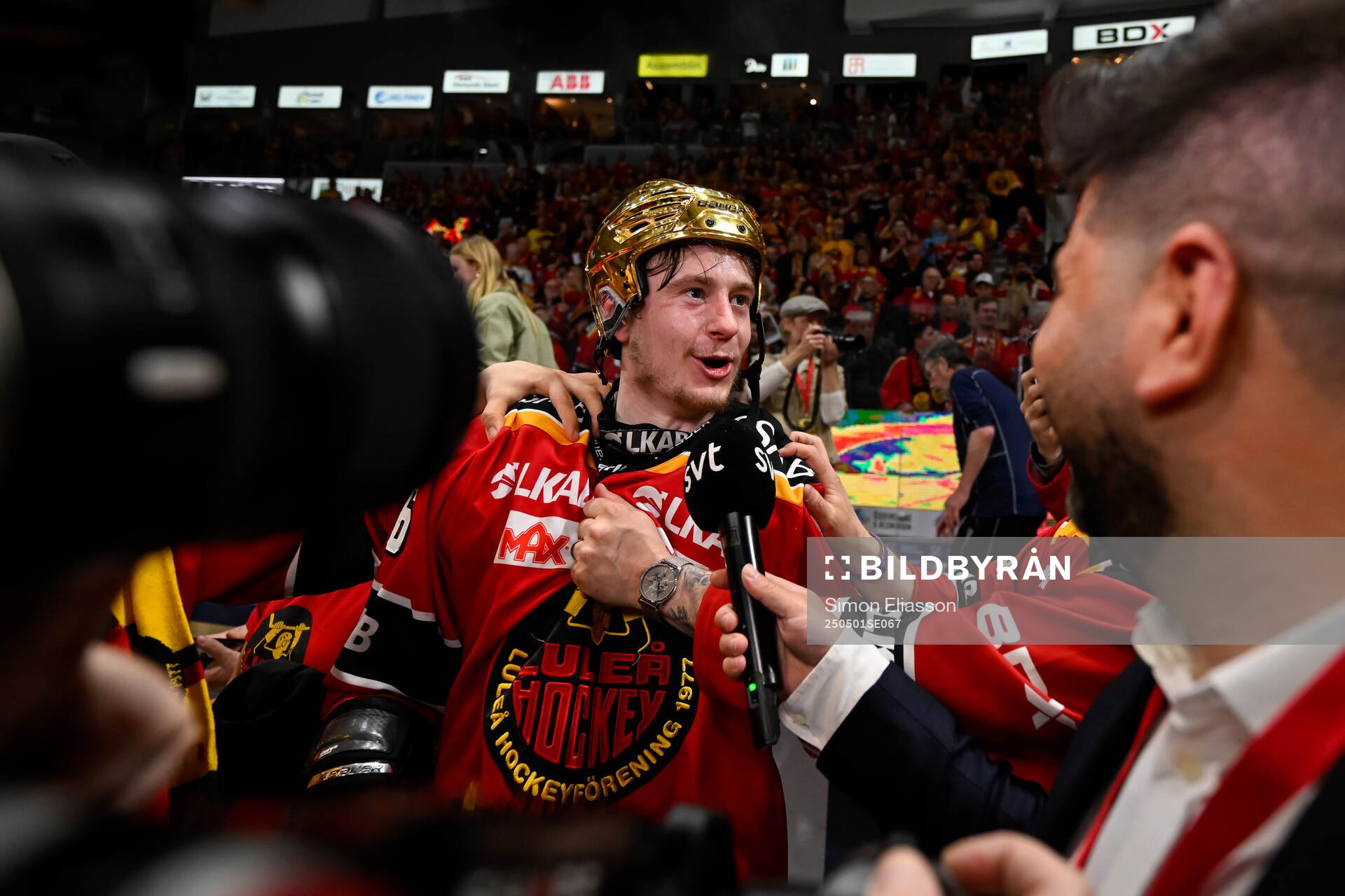 Luleås  Pontus Andreasson jublar