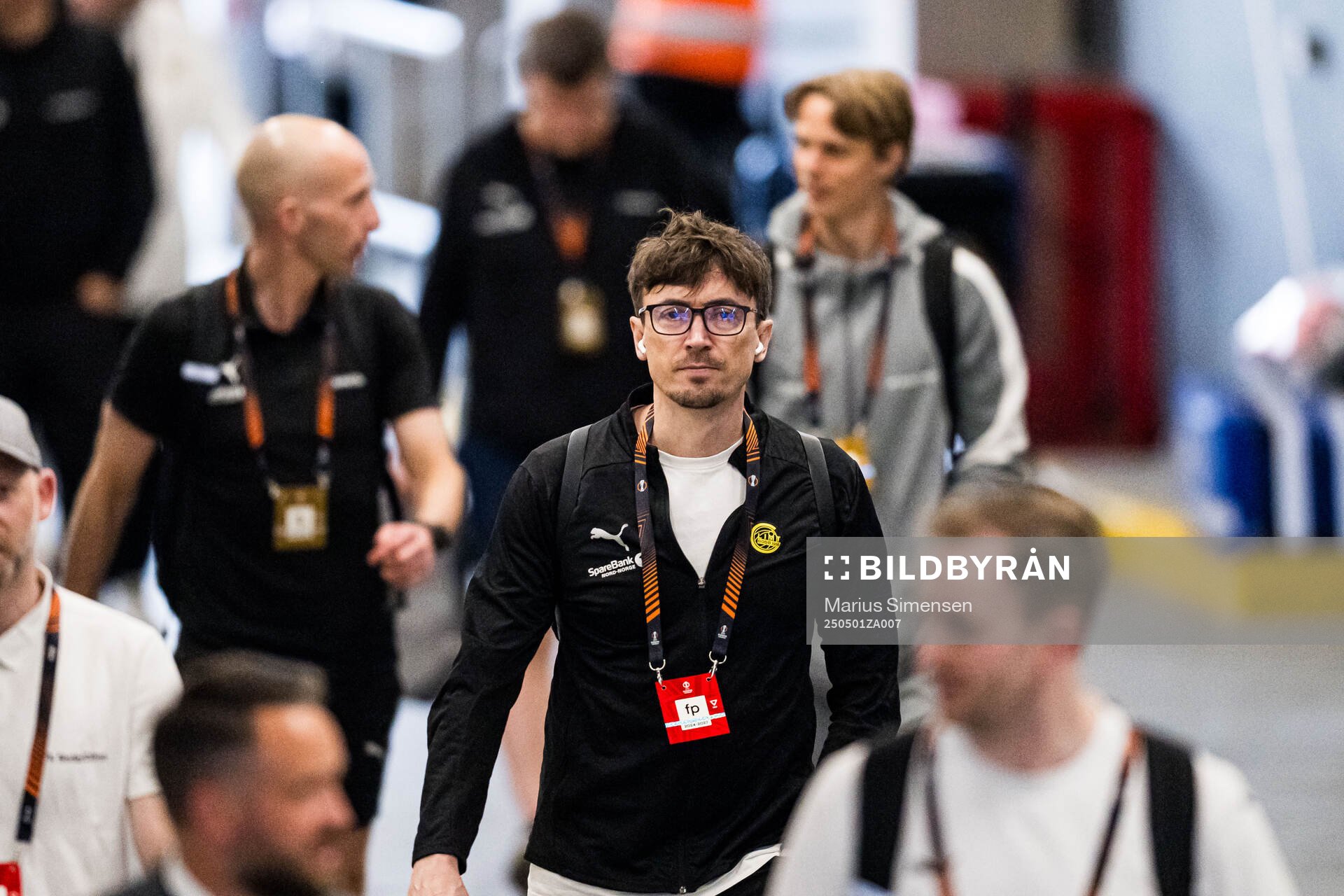 Håvard Sakariassen of Bodø/Glimt arrives