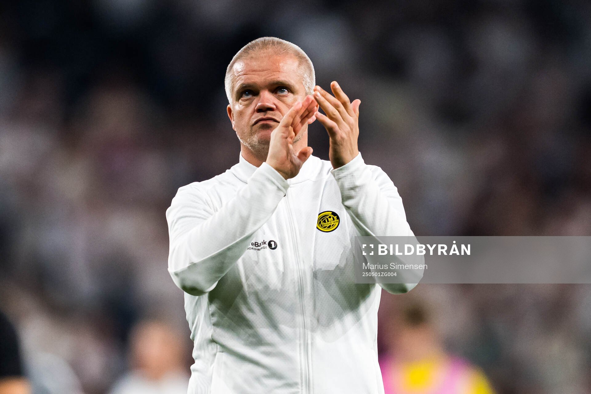 Gaute Helstrup, assistant coach of Bodø/Glimt, after the UEFA Europa League semi-final football match between Tottenham and Bodø/Glimt on May 1, 2025 in London.