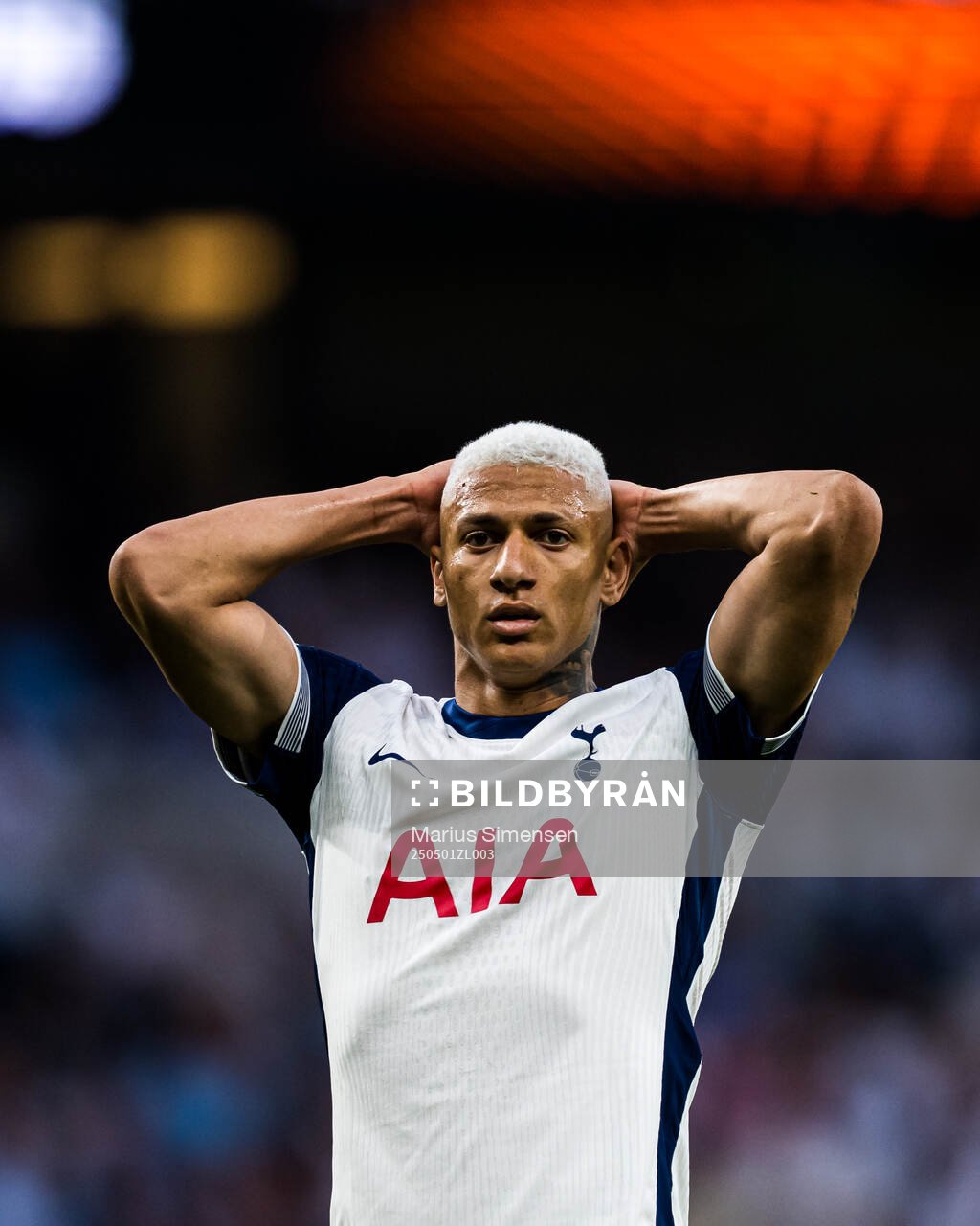 Richarlison of Tottenham looks dejected