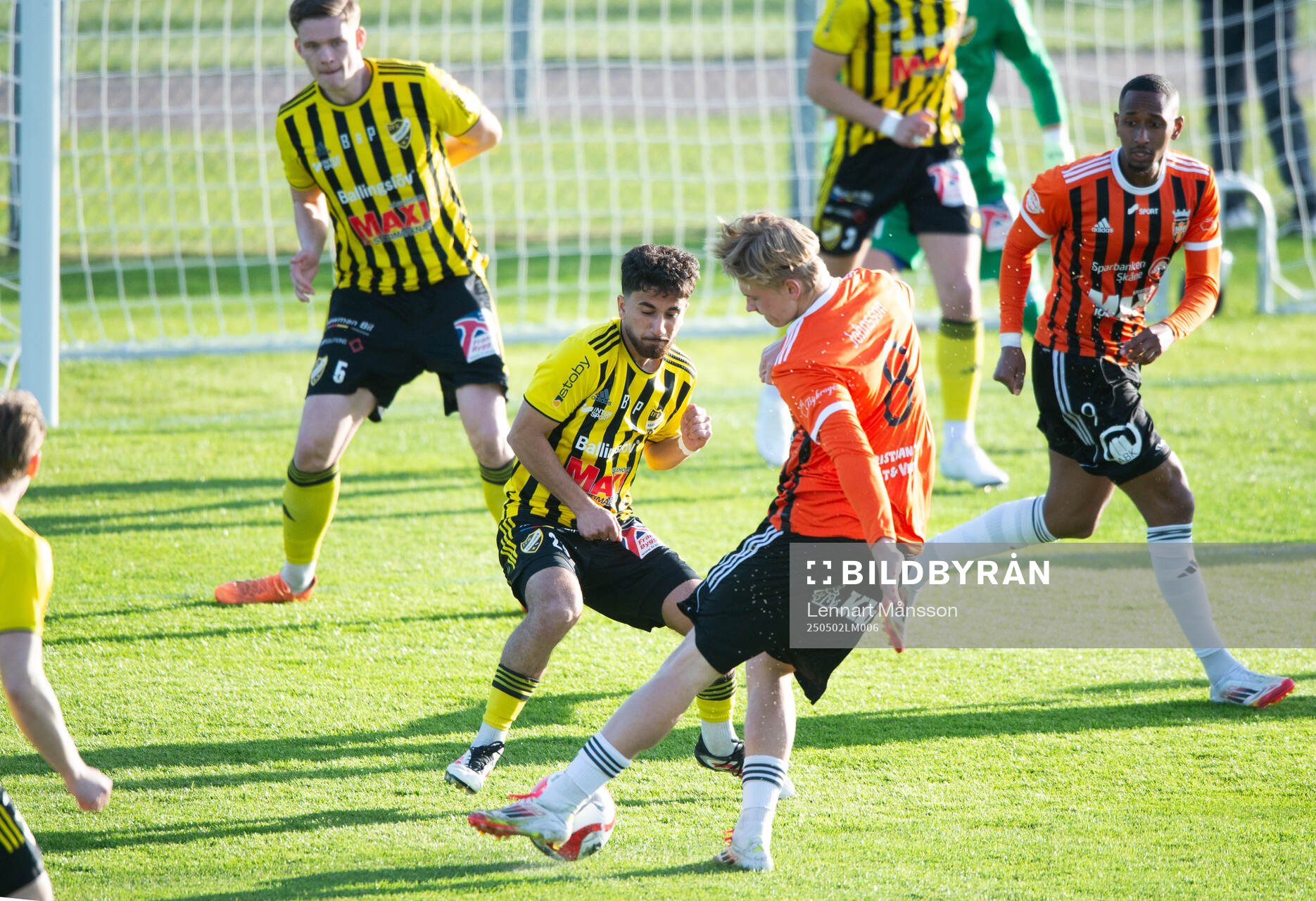 Kristianstads Isac Johnson och IFK Hässleholms Jan Al Salo