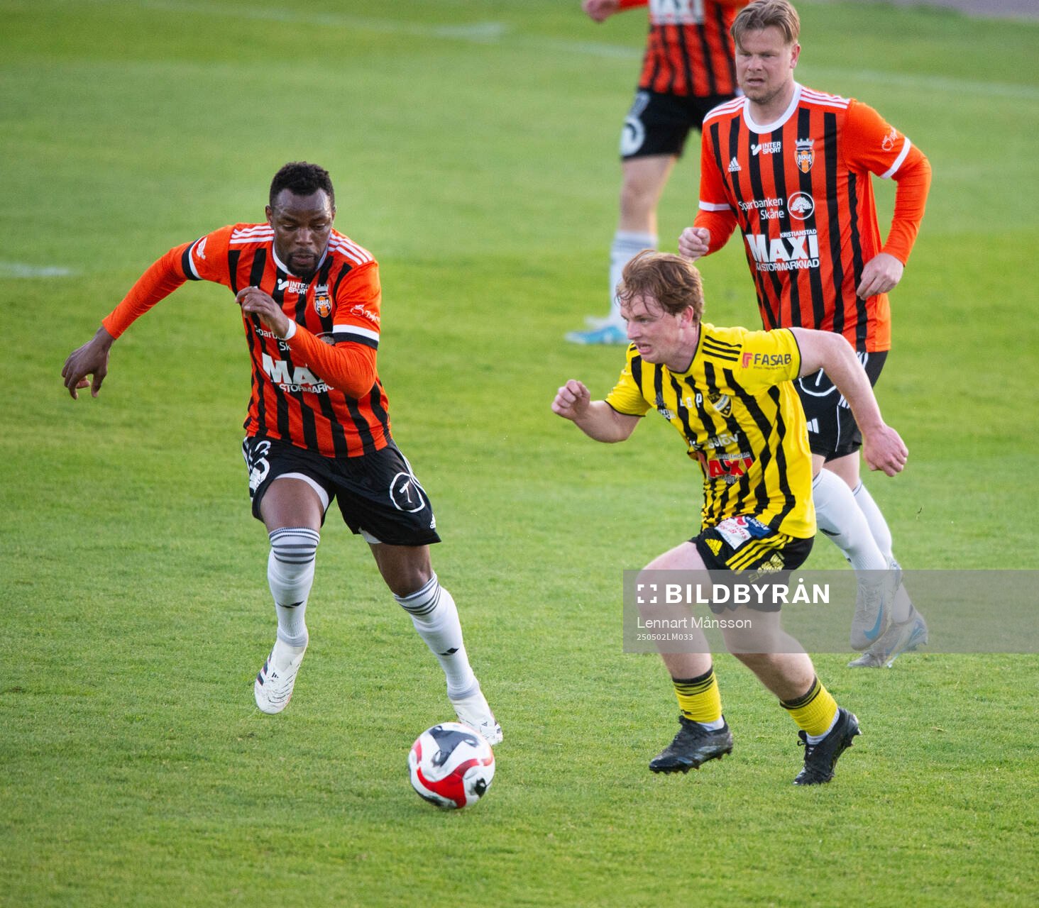 IFK Hässleholms Sam Hegdal och Kristianstads Saikou Jawneh
