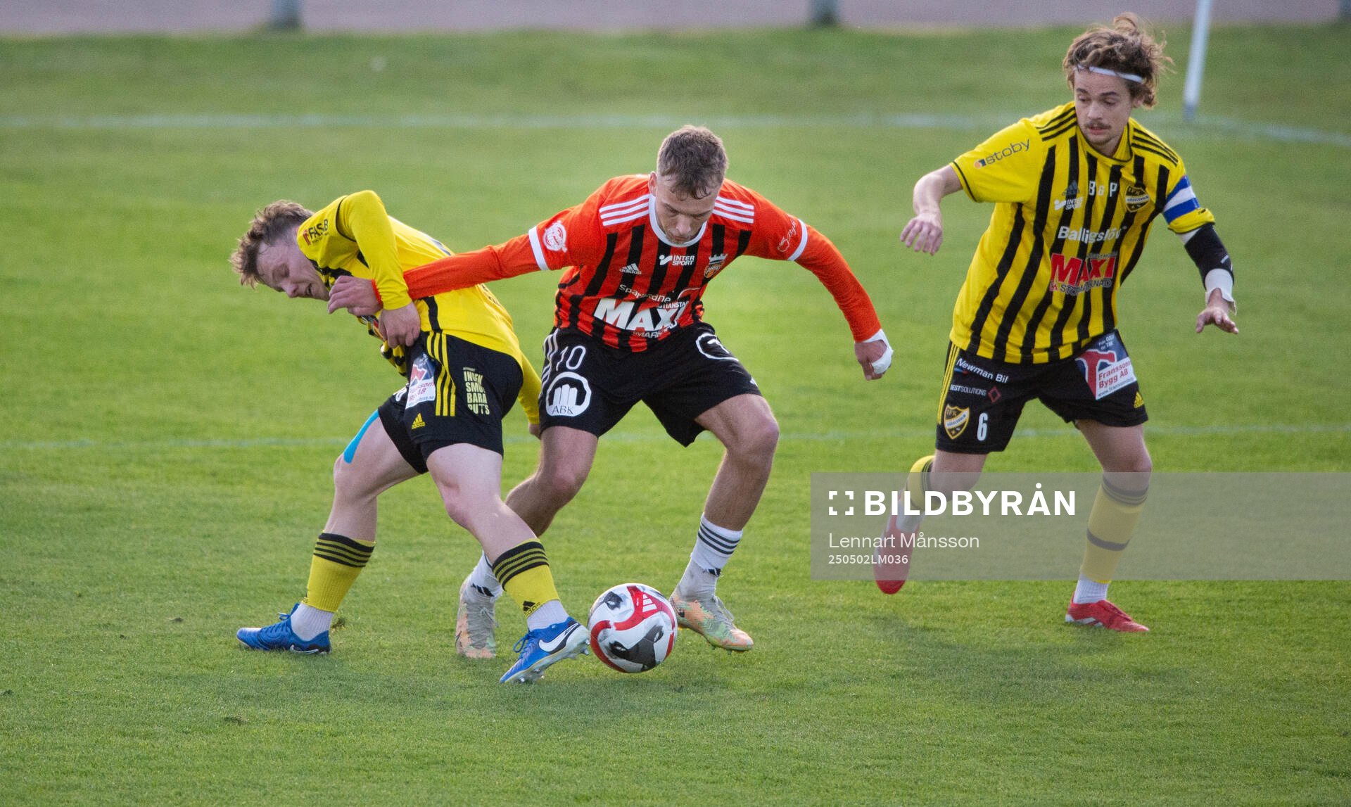 Kristianstads Tim Ströbeck i matchen i division 2 mellan IFK Hässleholm och Kristianstads FC i Hässleholm 2 maj 2025.