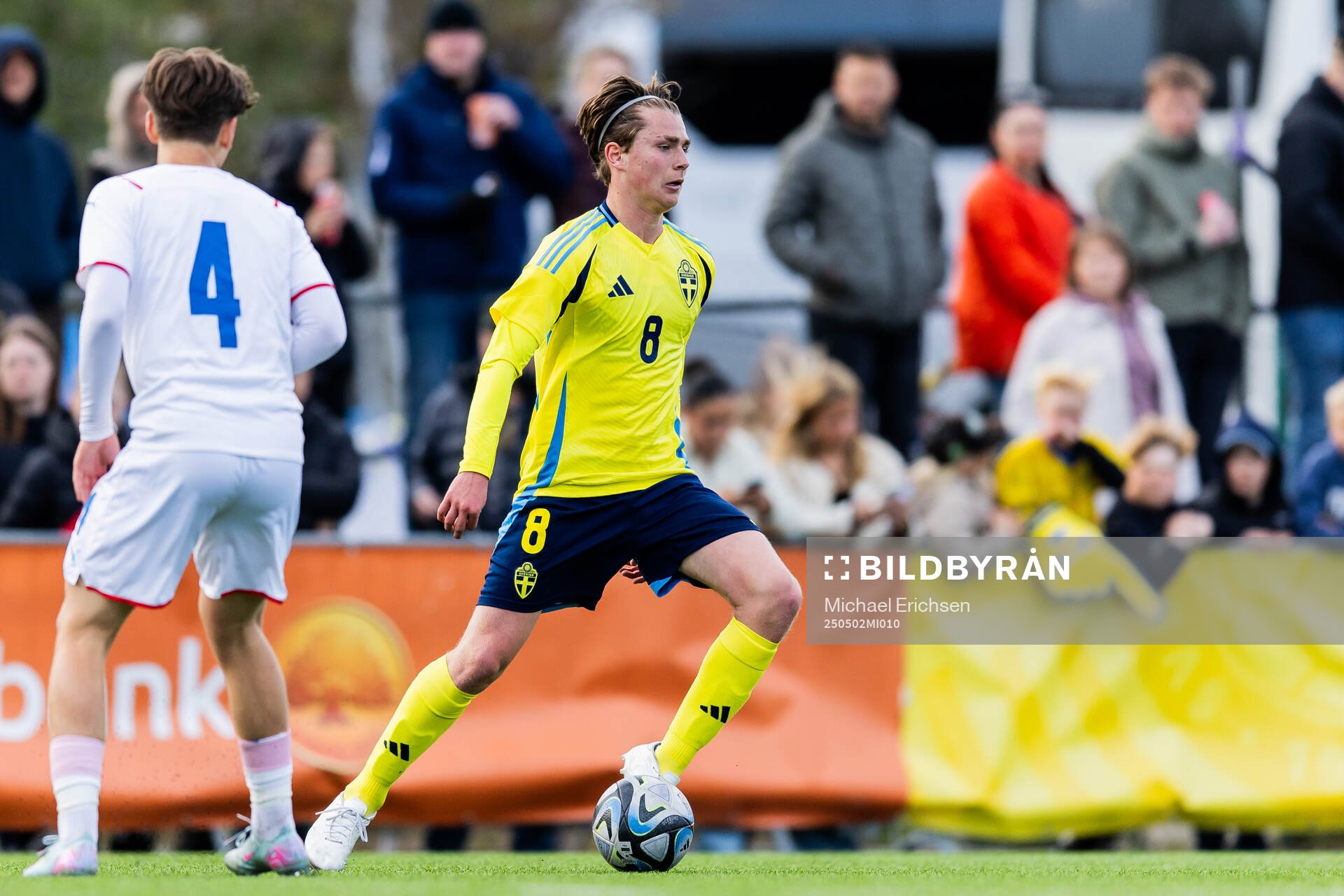 Alexander Johansson of Sweden during the UEFA Development Tournament between Sweden and Czech Republic on May 2, 2025 in Lysekil.