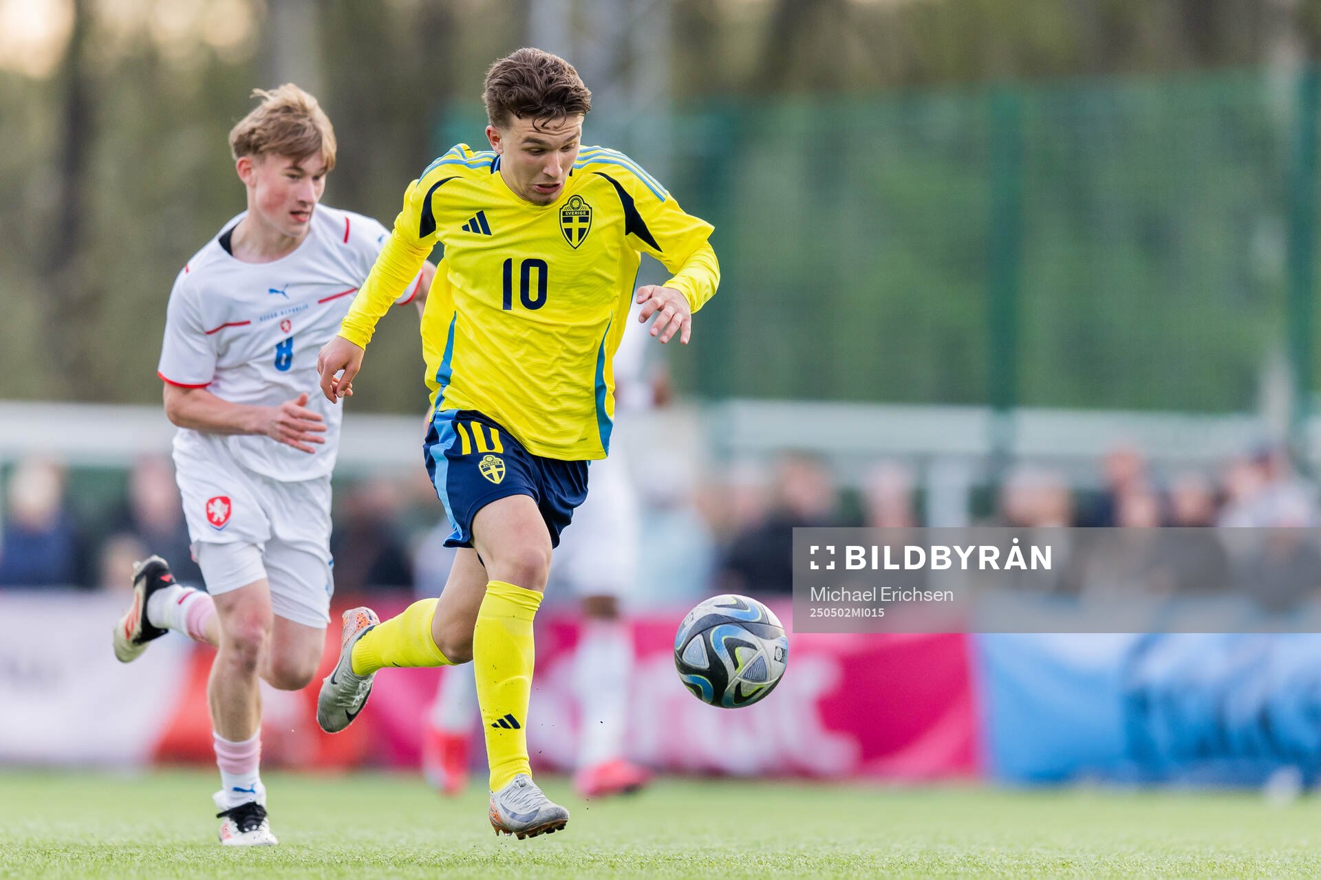 Alexander Odefalk of Sweden during the UEFA Development Tournament between Sweden and Czech Republic on May 2, 2025 in Lysekil.