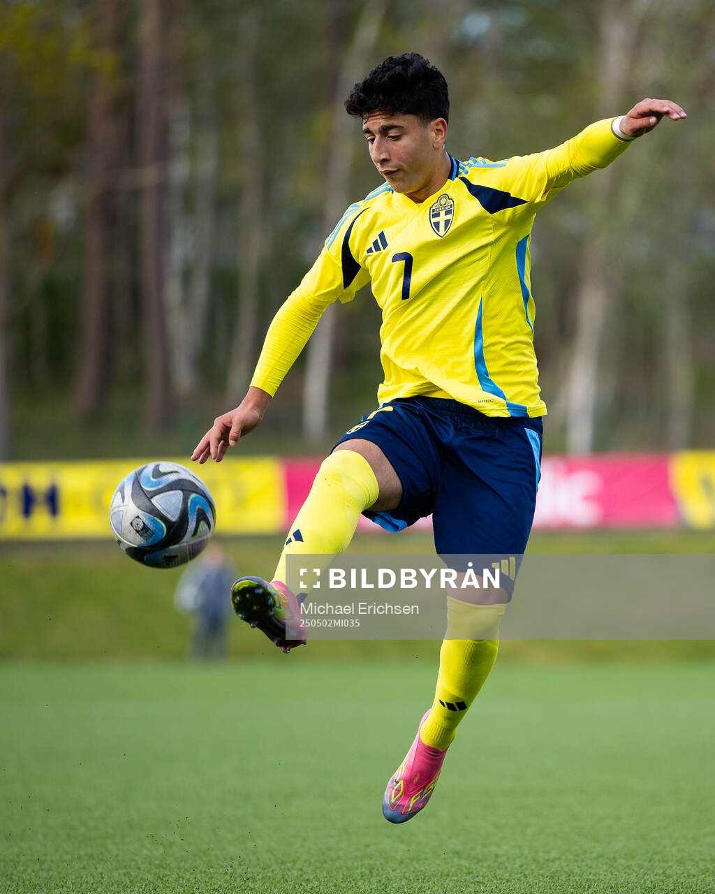 Rayan Bardghji of Sweden during the UEFA Development Tournament between Sweden and Czech Republic on May 2, 2025 in Lysekil.